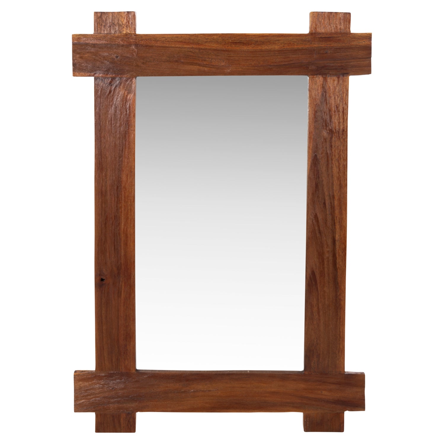 Огледало натурал тиково дърво 70x100см.