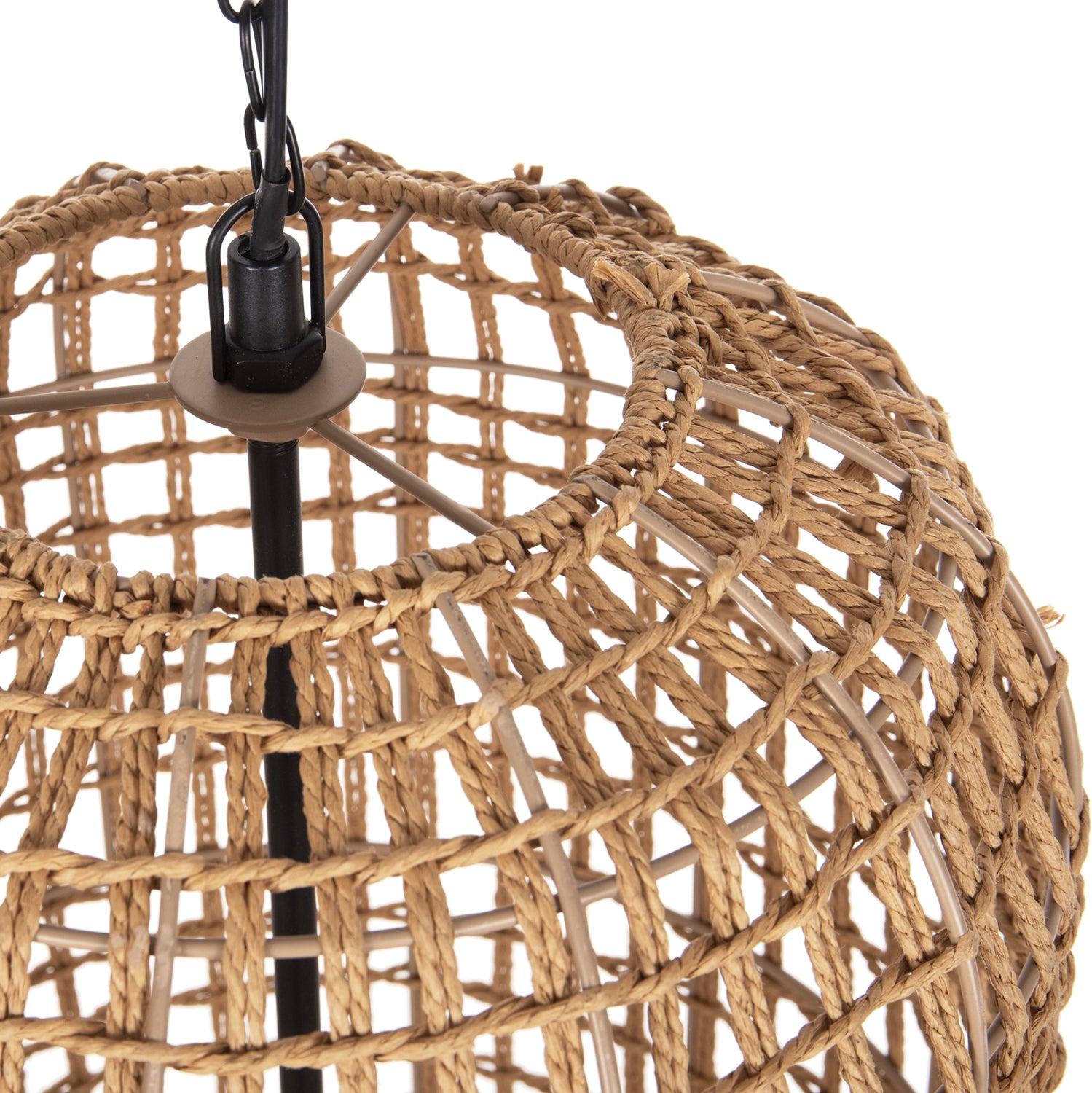 Таванна лампа 4345 бежов цвят Φ30.5x132см