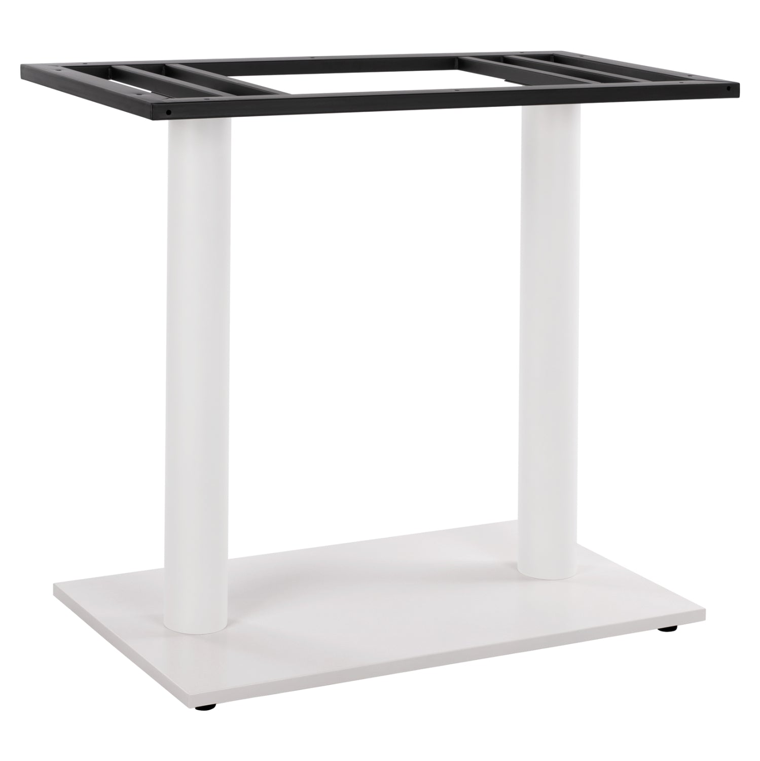 Основа за маса двойна 80Χ40Χ72 метална с регулатори 435 бял цвят