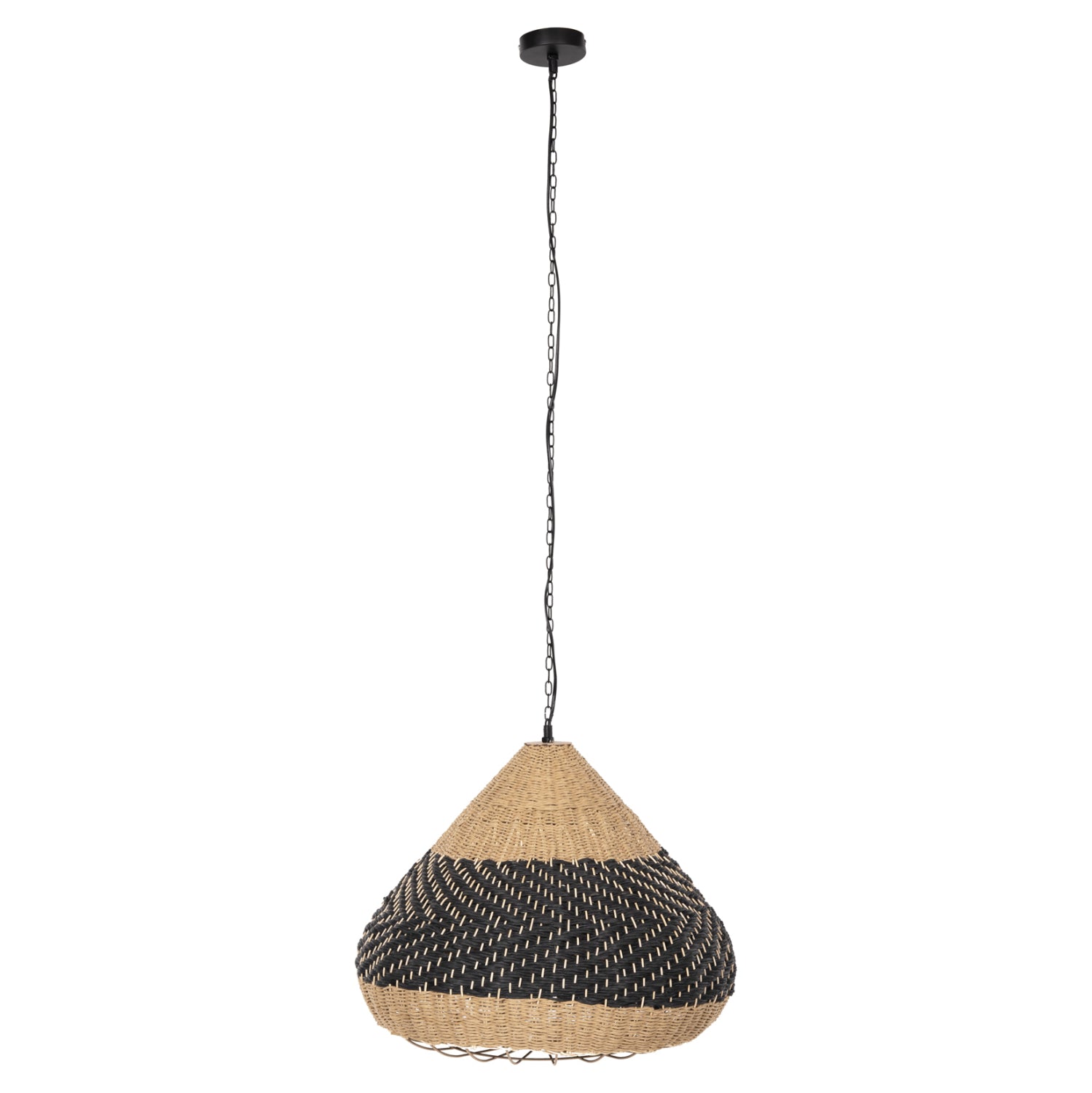 Таванна лампа 4354 естествен-черен цвят Φ54x42-145Всм