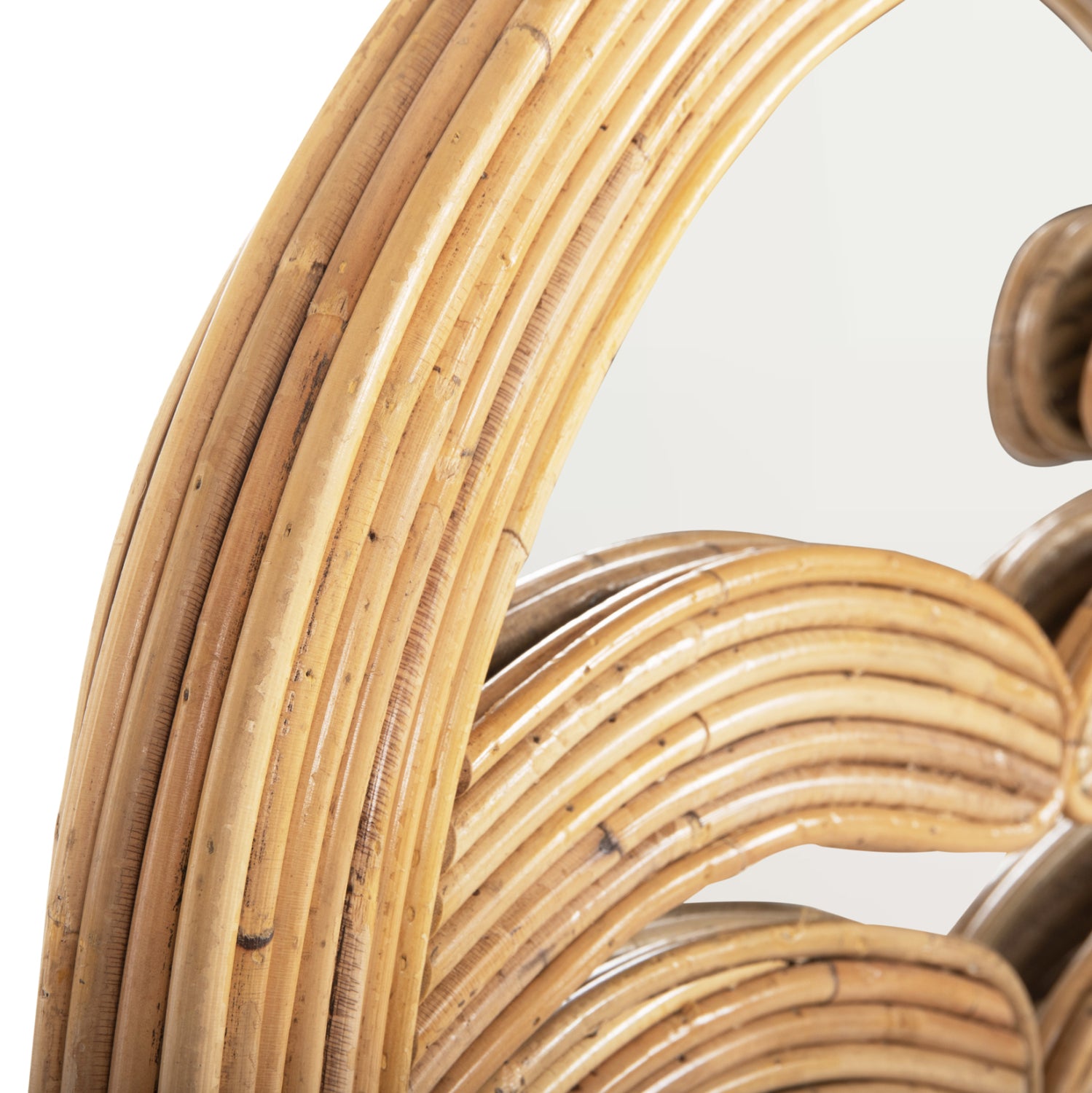 Огледало за стена reflect, натурален ратан, 61x5x80 см