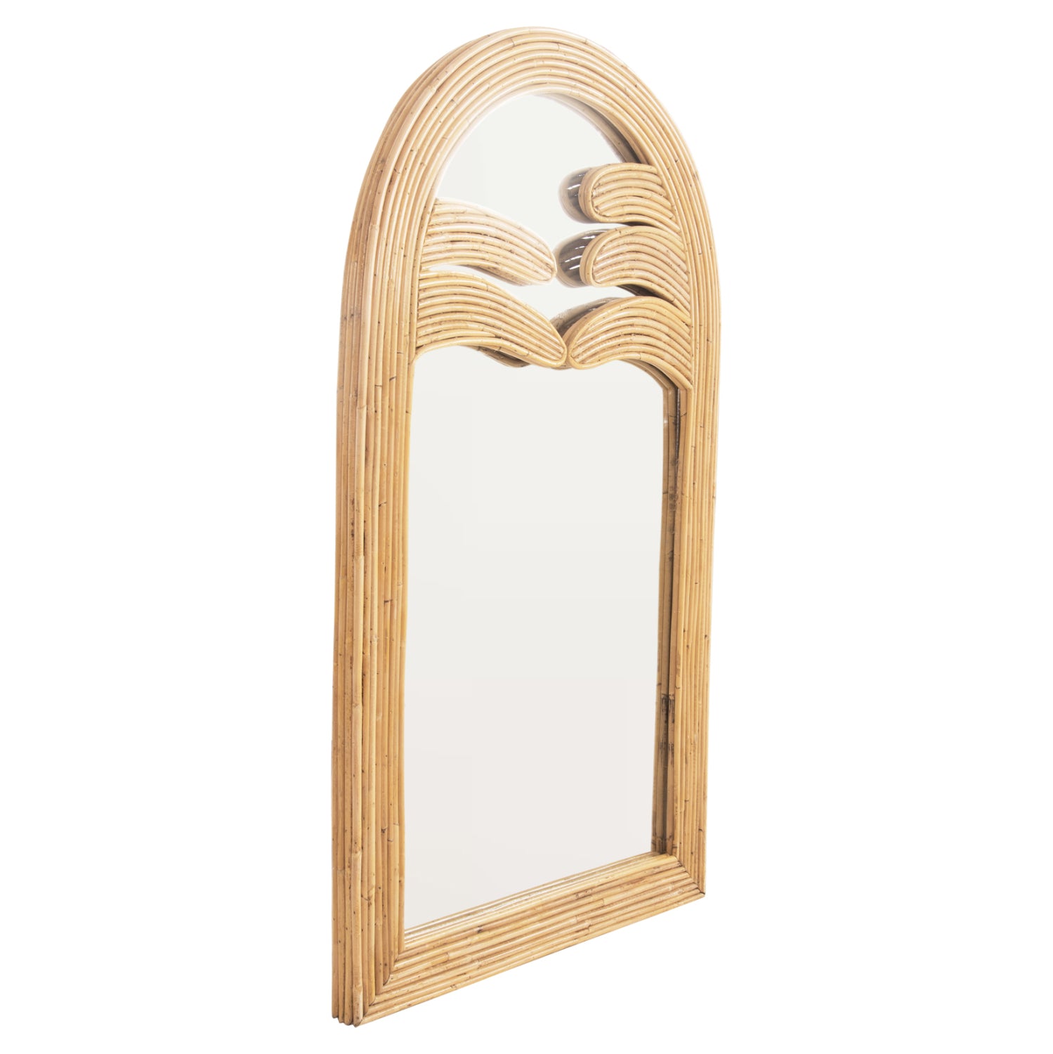 Стенно огледало REFLECT естествен ратан 60х4.5х100см