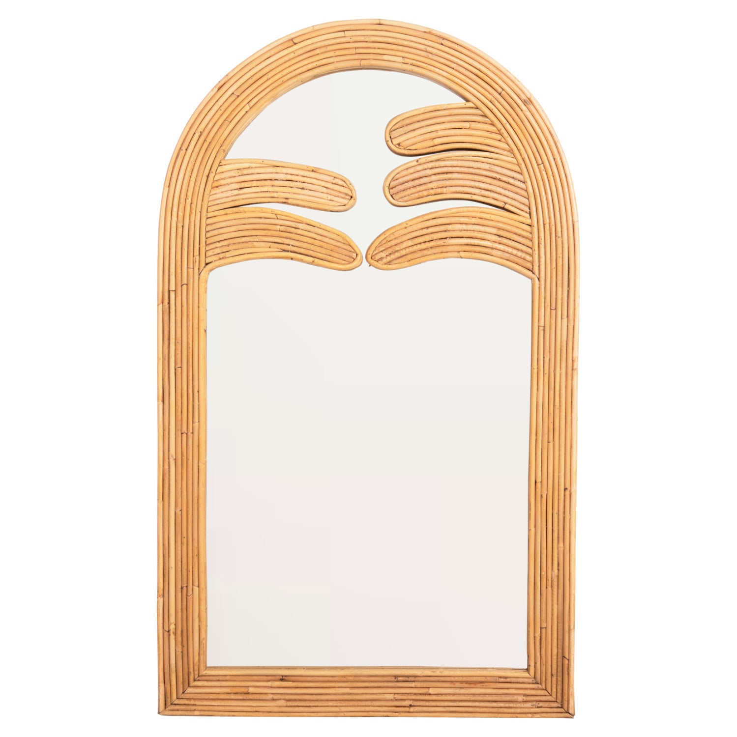 Стенно огледало REFLECT естествен ратан 60х4.5х100см