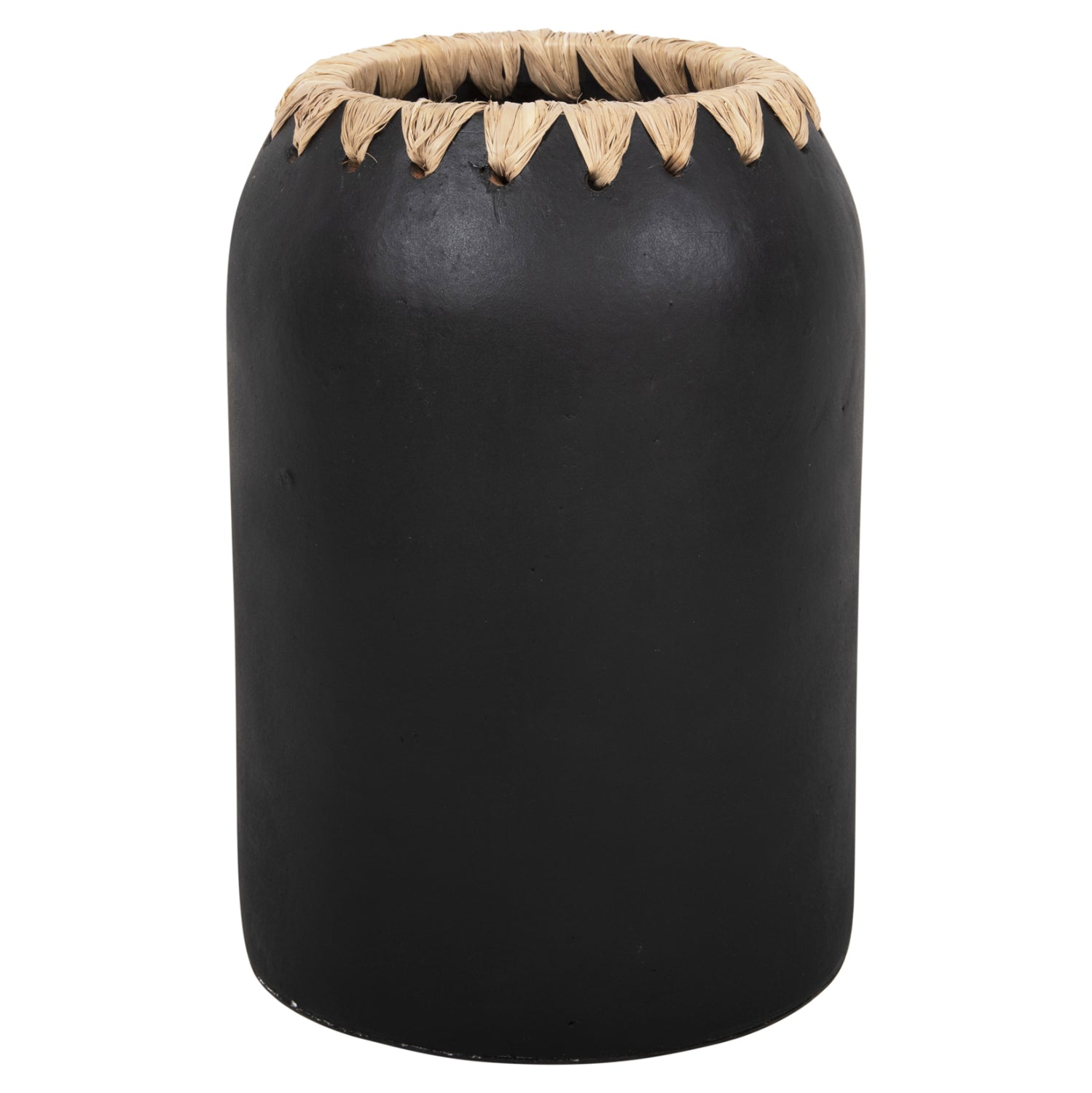 Ваза керамика цвят бял-натурал Φ21Χ32