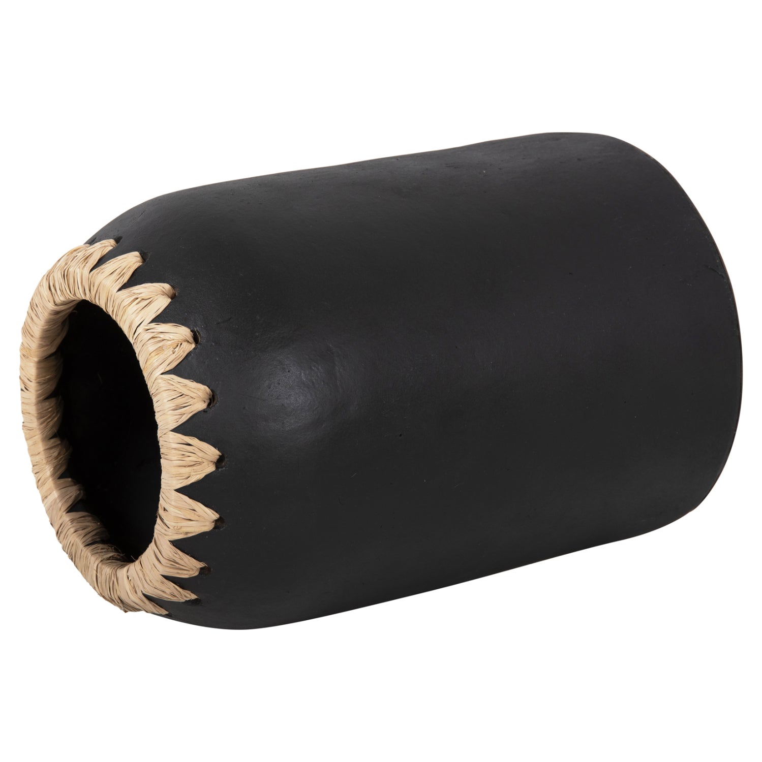 Ваза керамика цвят бял-натурал Φ21Χ32