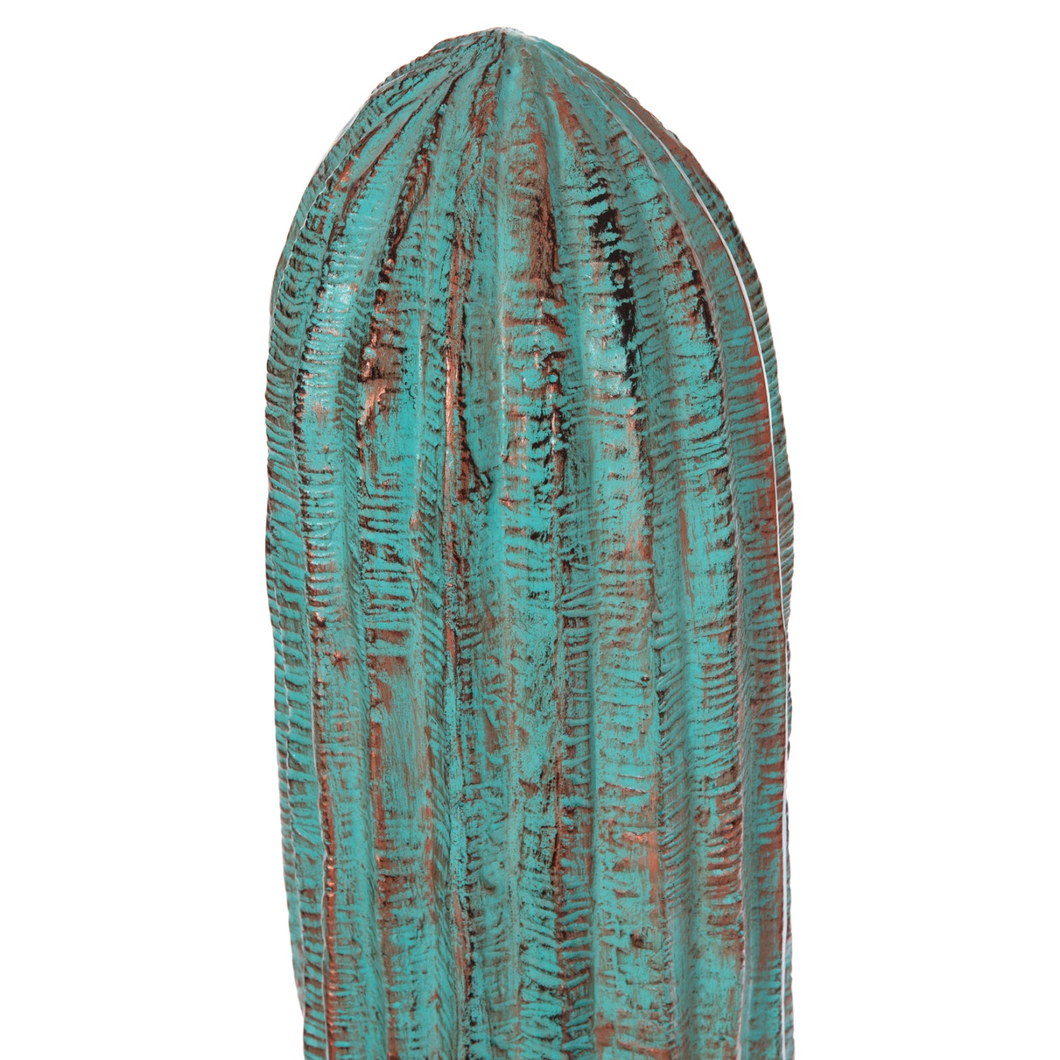 Декоративен подов кактусов гипс в тюркоазен цвят 63x37x150см