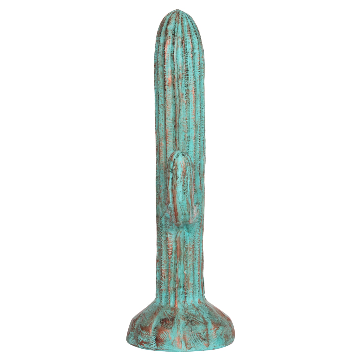 Декоративен подов кактусов гипс в тюркоазен цвят 54x34x103см