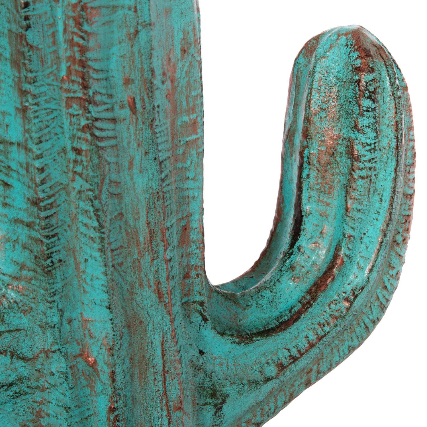 Декоративен подов кактусов гипс в тюркоазен цвят 42x30x74см