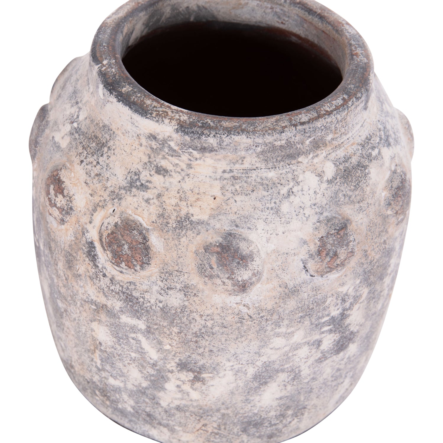 Декоративна ваза за настола vermo теракота в сиво φ20x19всм