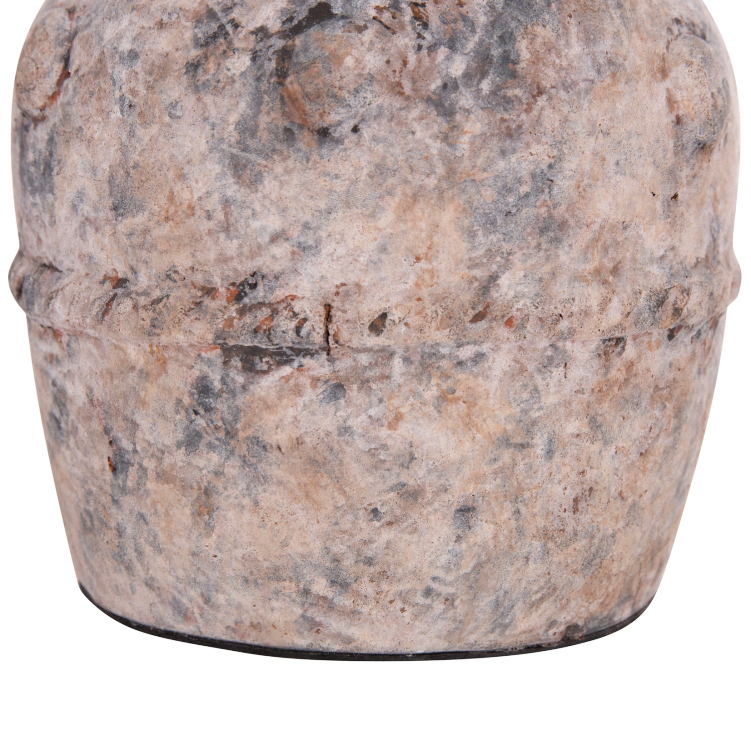 Декоративна ваза за настола vermo теракота в сиво φ17x19всм