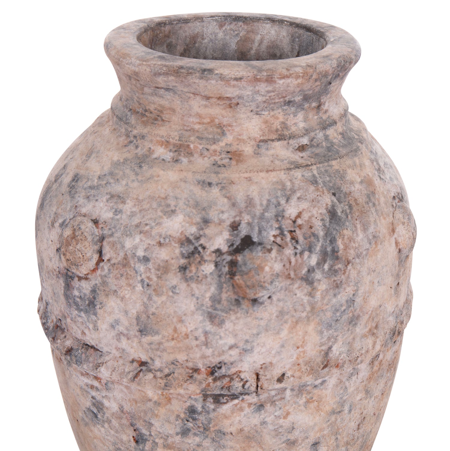 Декоративна ваза за настола vermo теракота в сиво φ17x19всм