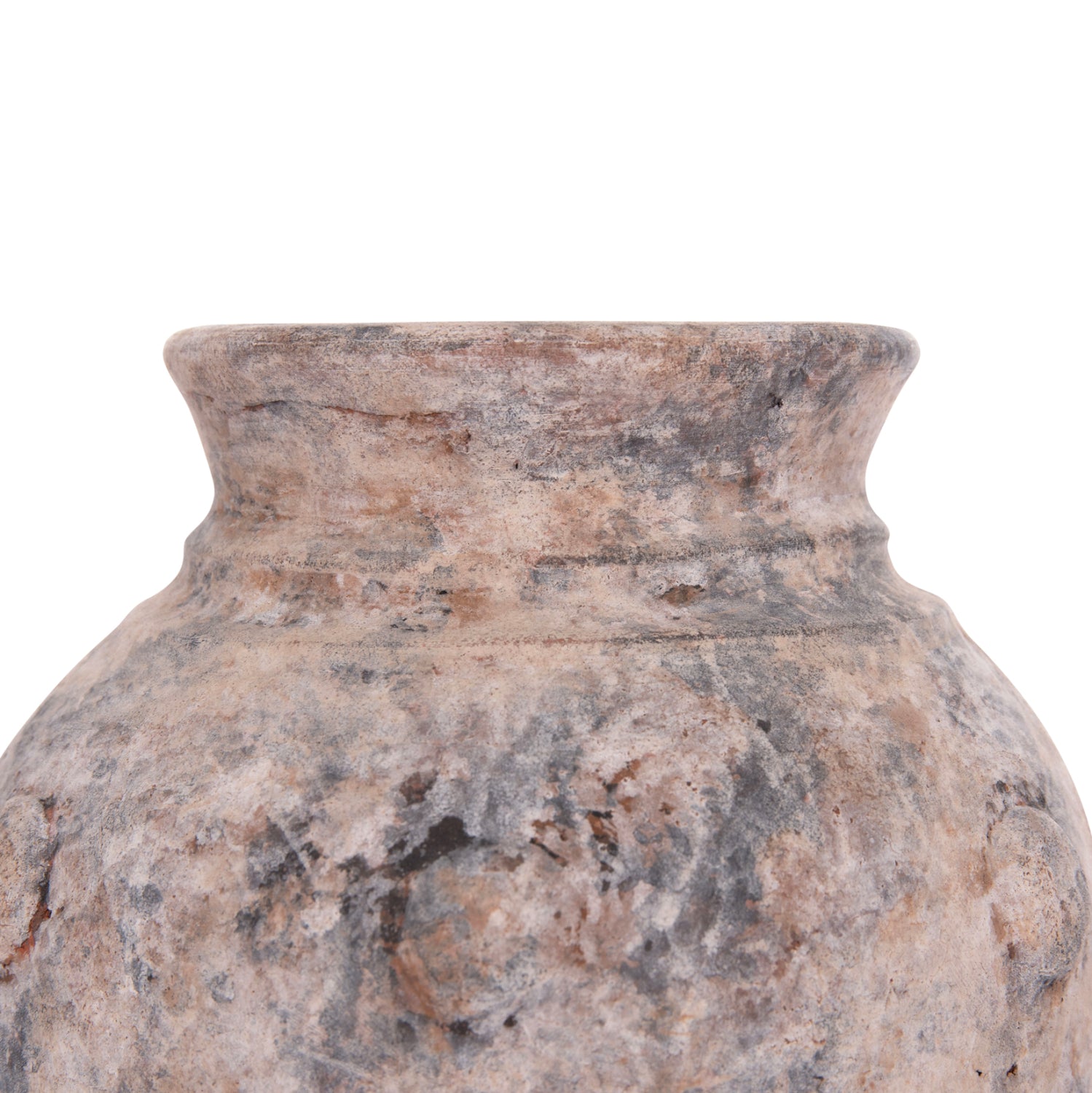 Декоративна ваза за настола vermo теракота в сиво φ17x19всм