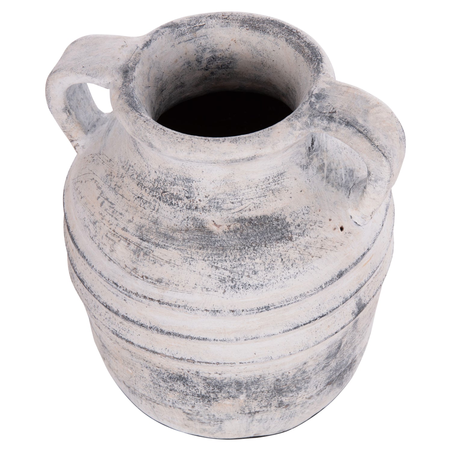 Декоративна ваза Vermo теракота в светло сиво φ21x22hсм