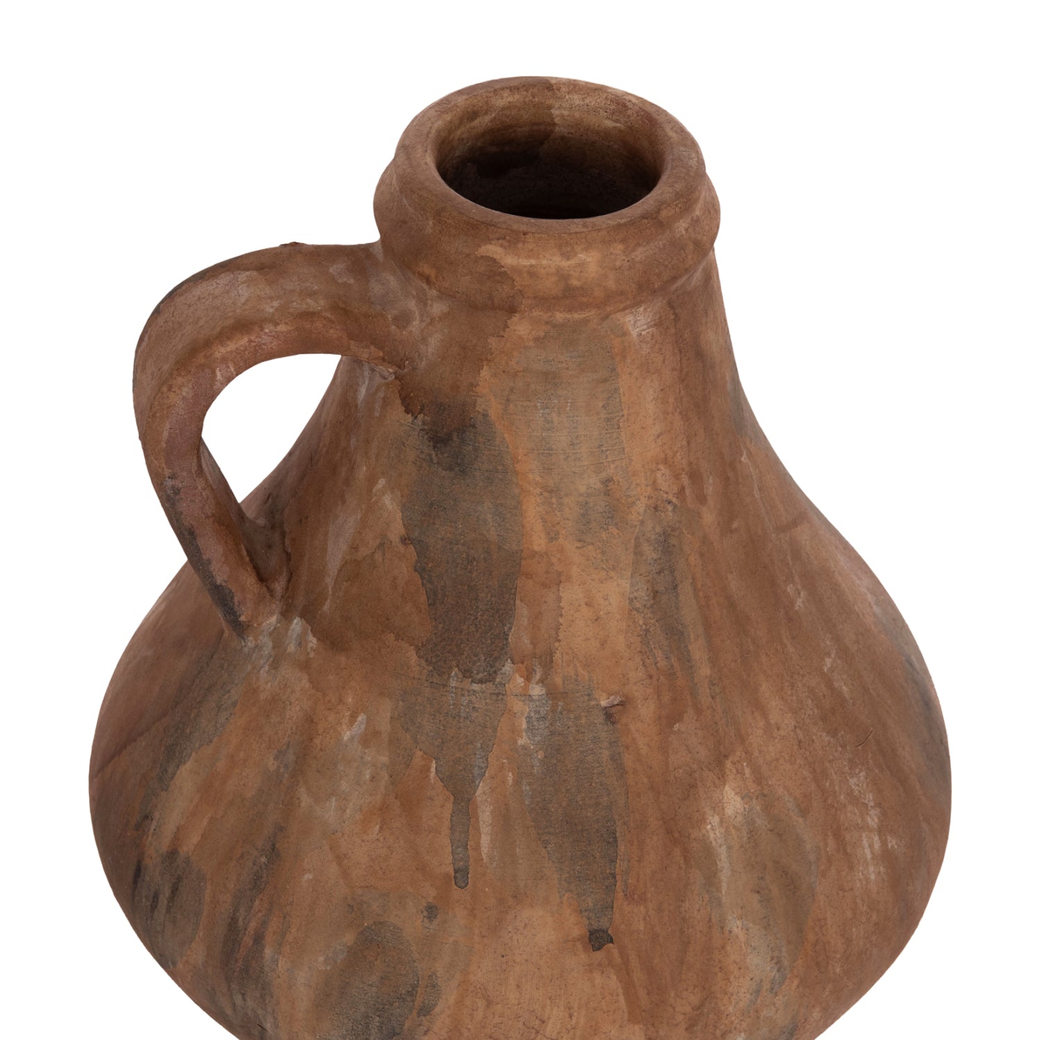 Декоративна ваза vermo теракота в старо кафяво φ25x28hcm