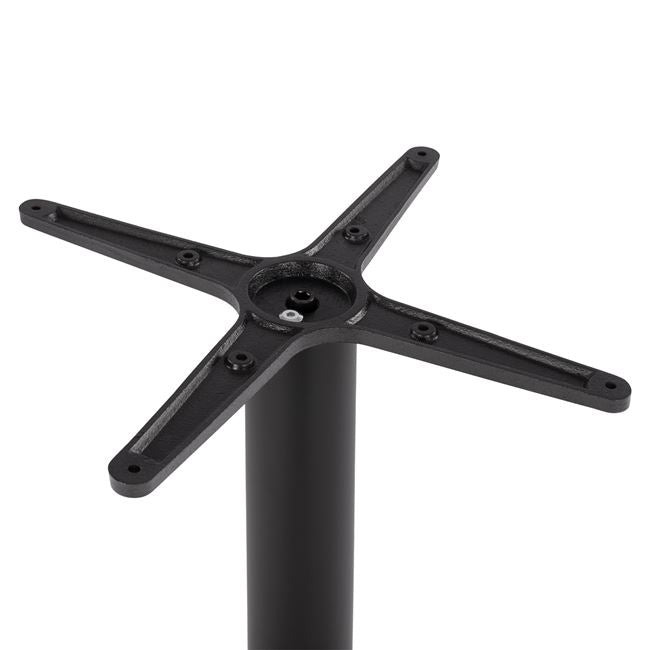 Основа за бар маса метална 439 черен цвят 45X45X108см с регулатори