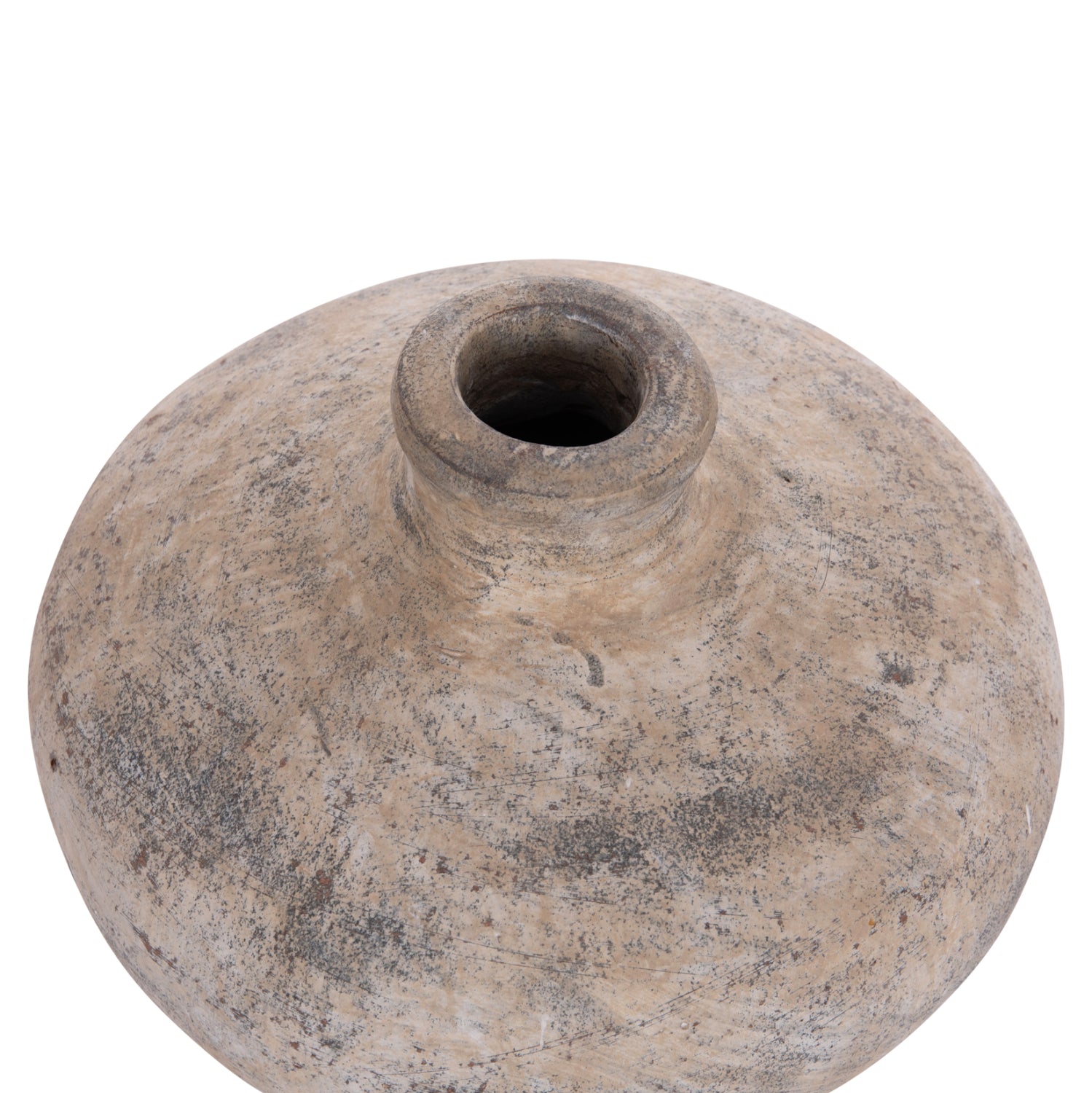 Декоративна ваза Vermo теракота в кремав цвят φ27x18всм