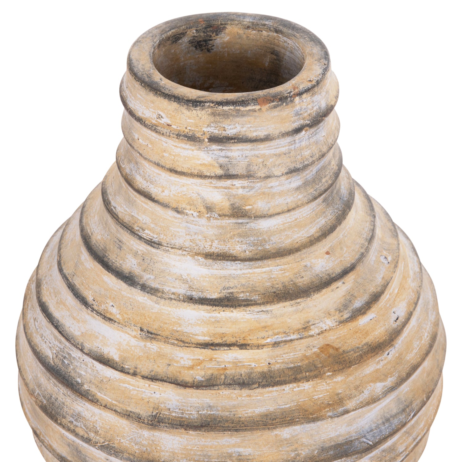 Декоративна ваза Vermo теракота в бежово φ27x30см