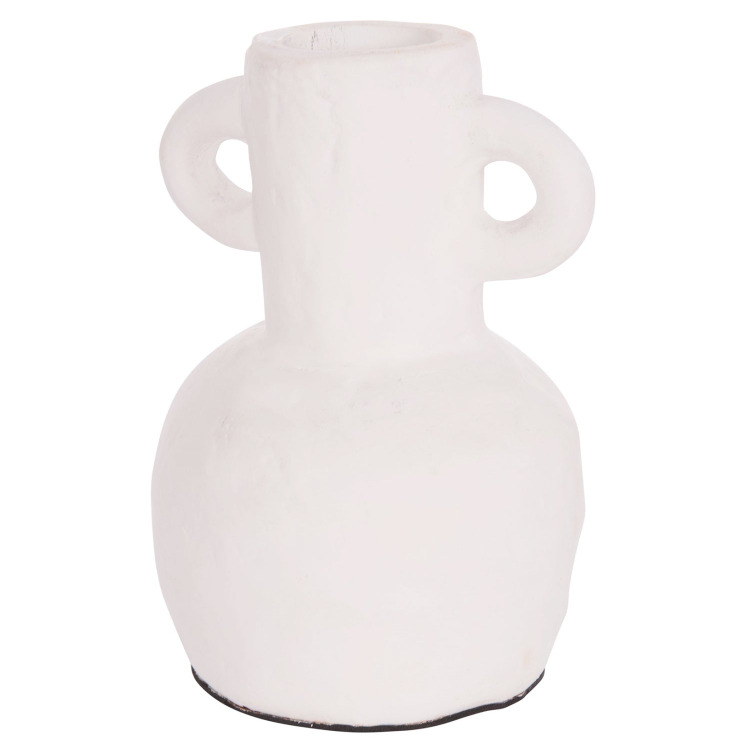 Декоративна ваза серия clayvon теракота в бяло φ14x20hcm