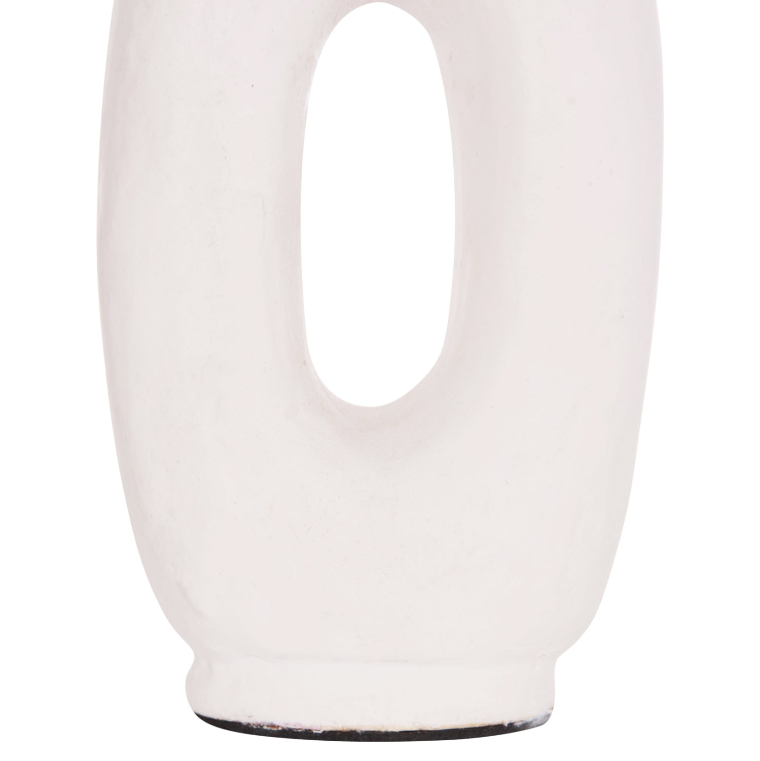 Декоративна ваза серия clayvon теракота в бяло 10x5x21см