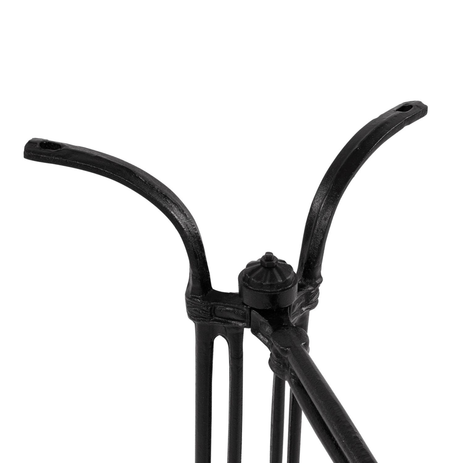 Основа за маса двойна 82X50X71-черен цвят чугун