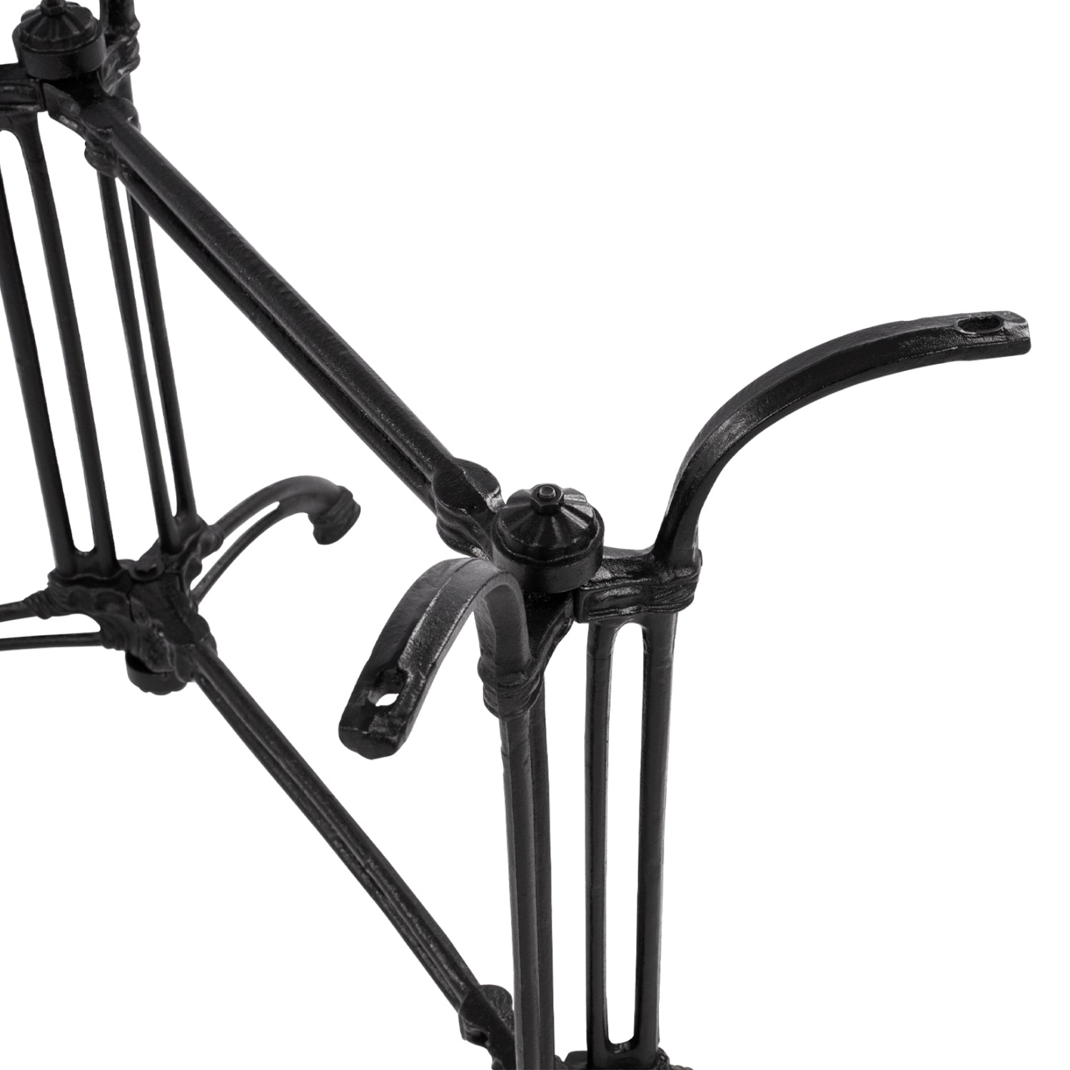 Основа за маса двойна 82X50X71-черен цвят чугун