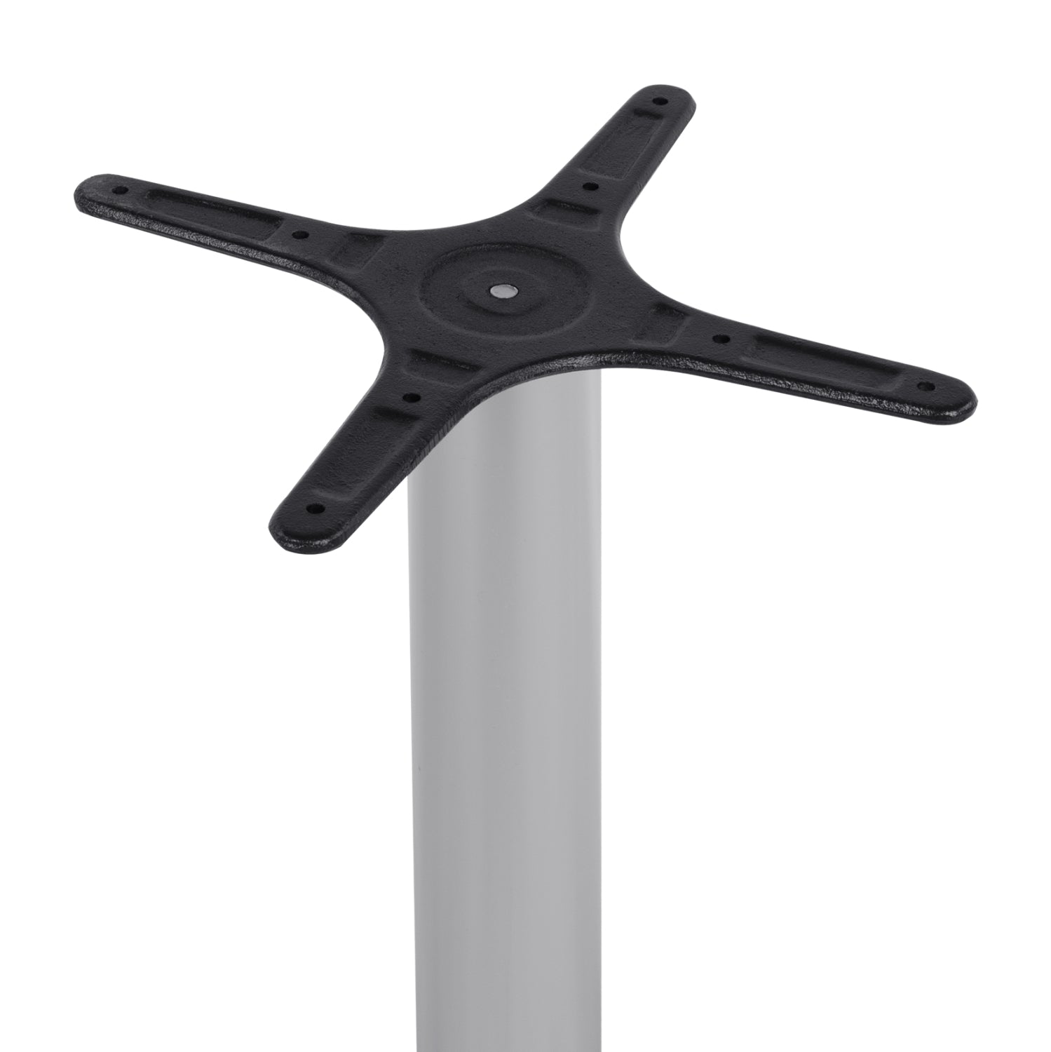 Алуминиева основа за маса 58X58X68.5 см с кръстачка 28x28 хром/447