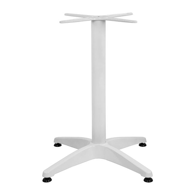 Основа за маса алуминий 66X66X69см с кръстачка 45X45см.бял цвят