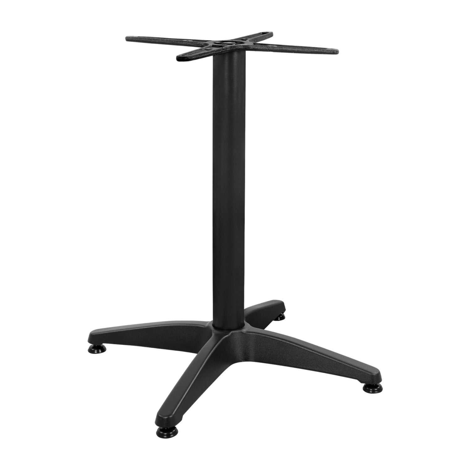 Основа за маса алуминий 66X66X69см с кръстачка 45X45см. -черен цвят