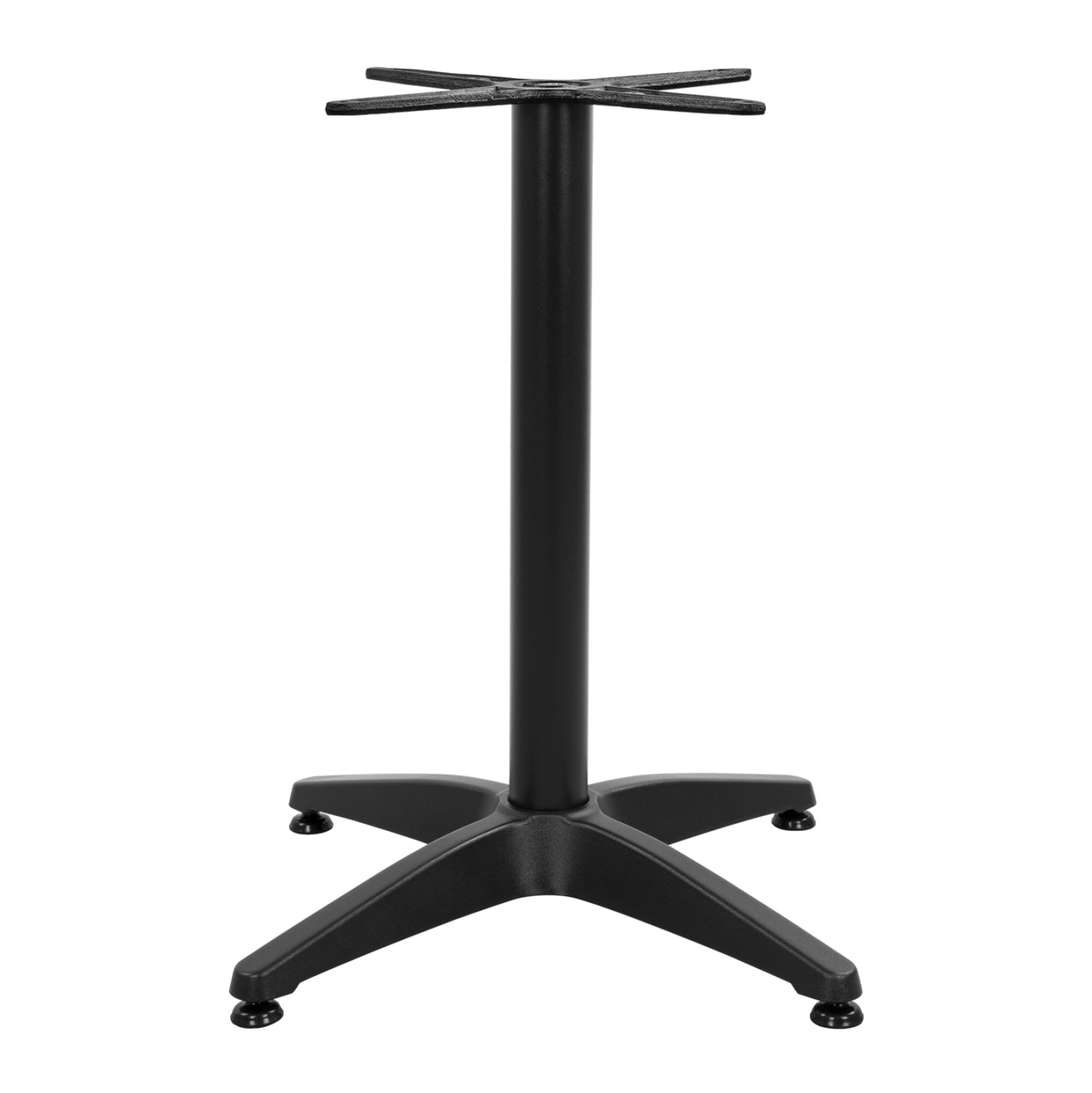 Основа за маса алуминий 66X66X69см с кръстачка 45X45см. -черен цвят