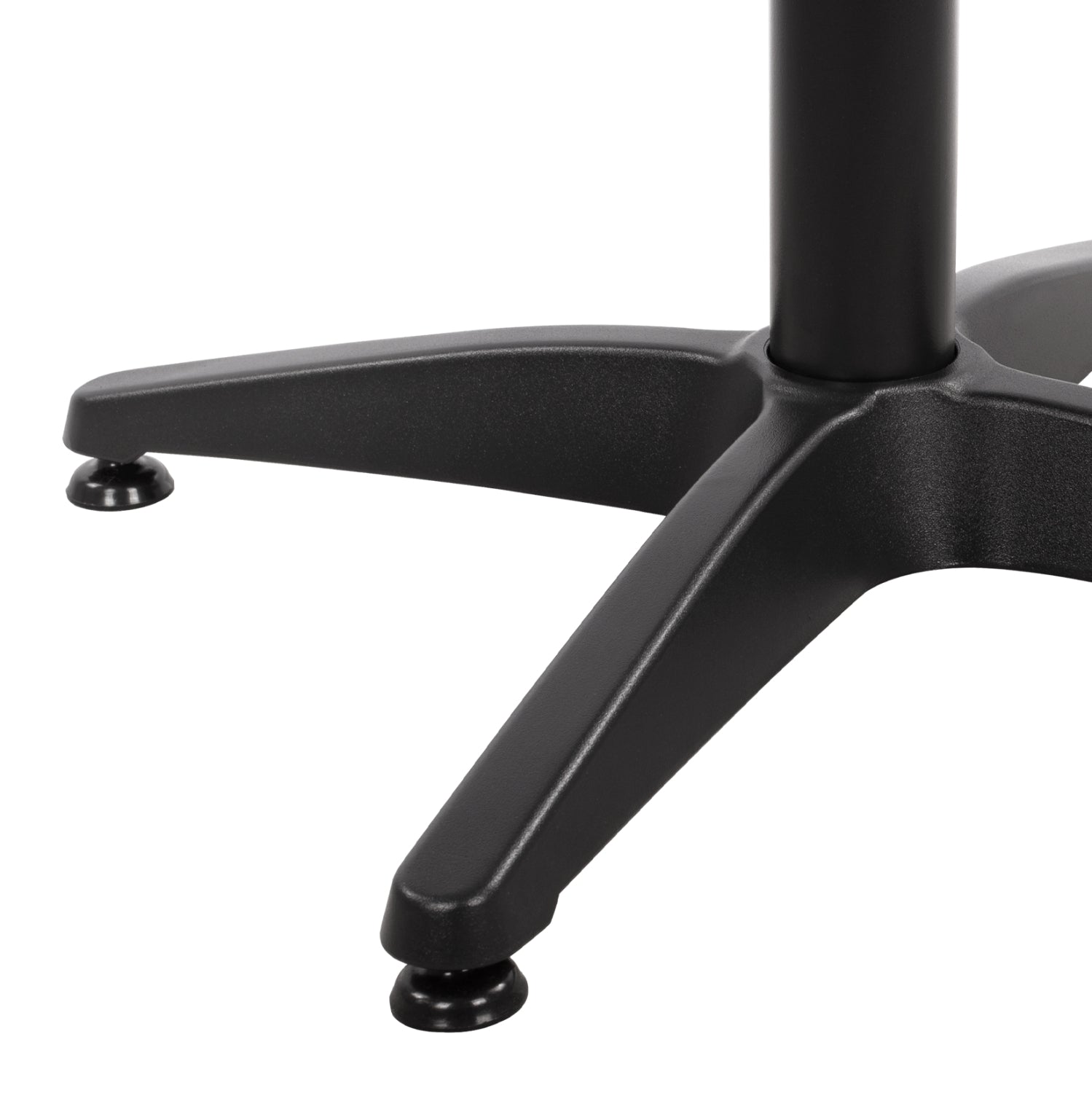 Основа за маса алуминий 66X66X69см с кръстачка 45X45см. -черен цвят