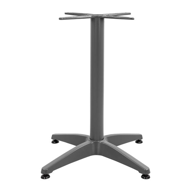 Основа за маса алуминий сив цвят 66X66X69см с кръстачка 45x45см