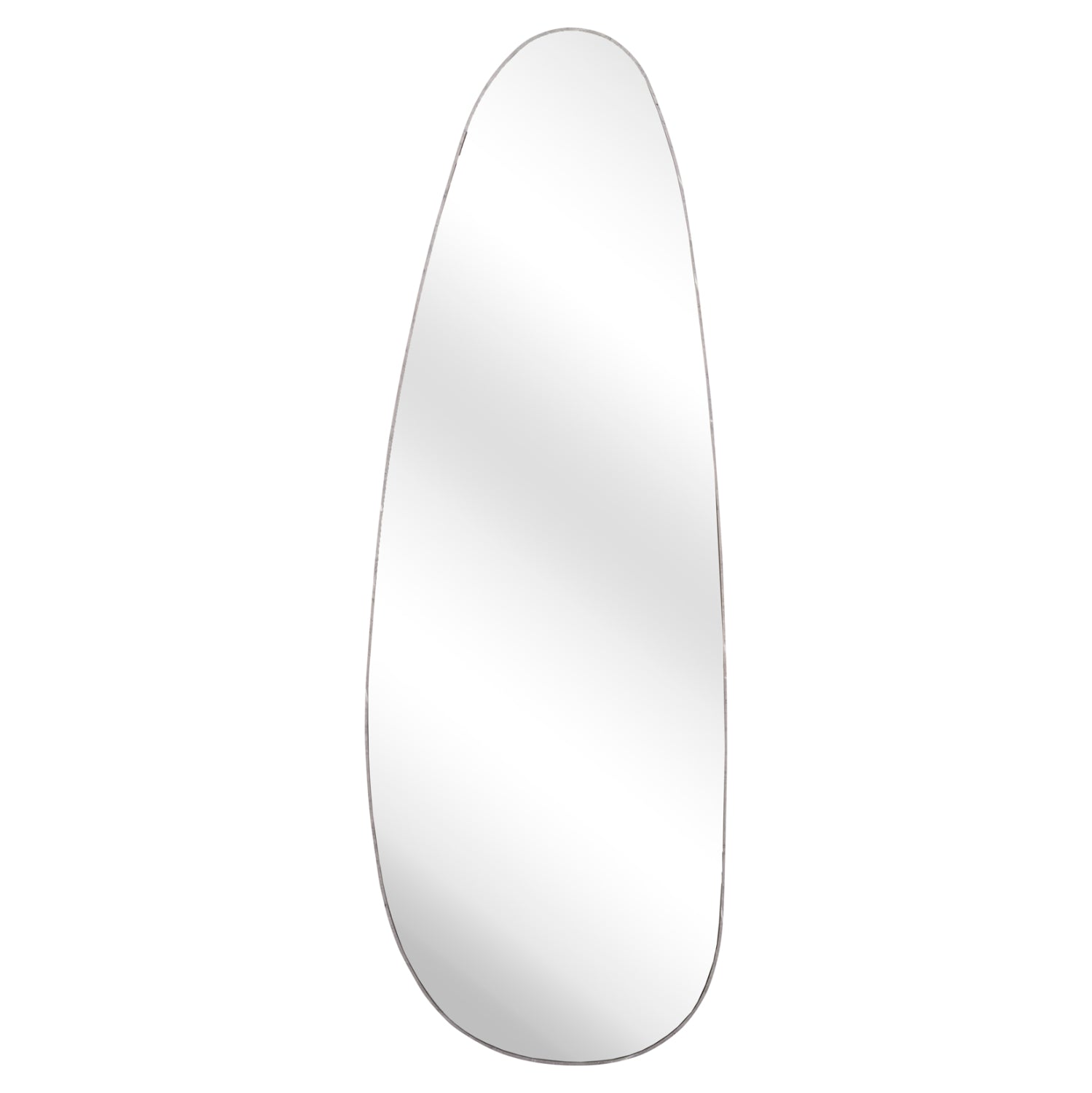 Стенно огледало CRITHER с МДФ рамка в цват сив мрамор 49х140см.