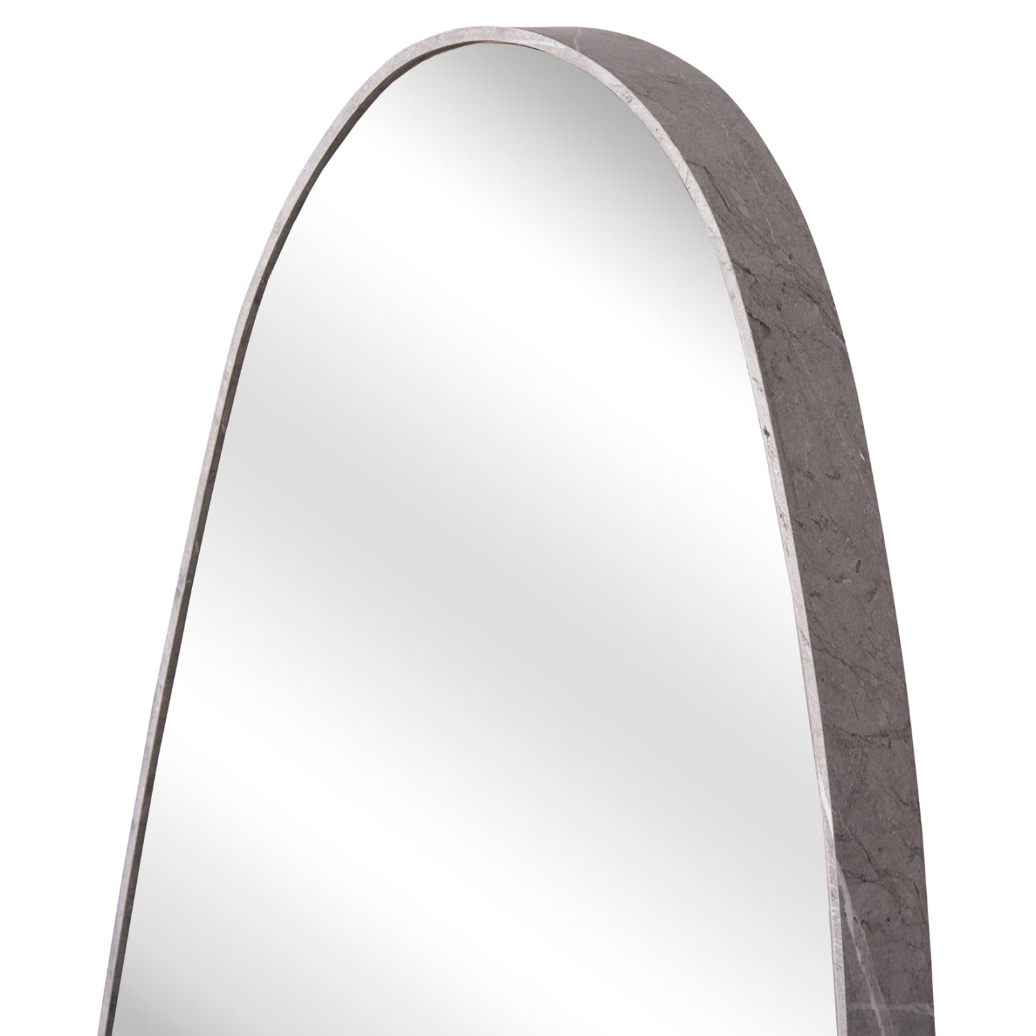 Стенно огледало CRITHER с МДФ рамка в цват сив мрамор 49х140см.