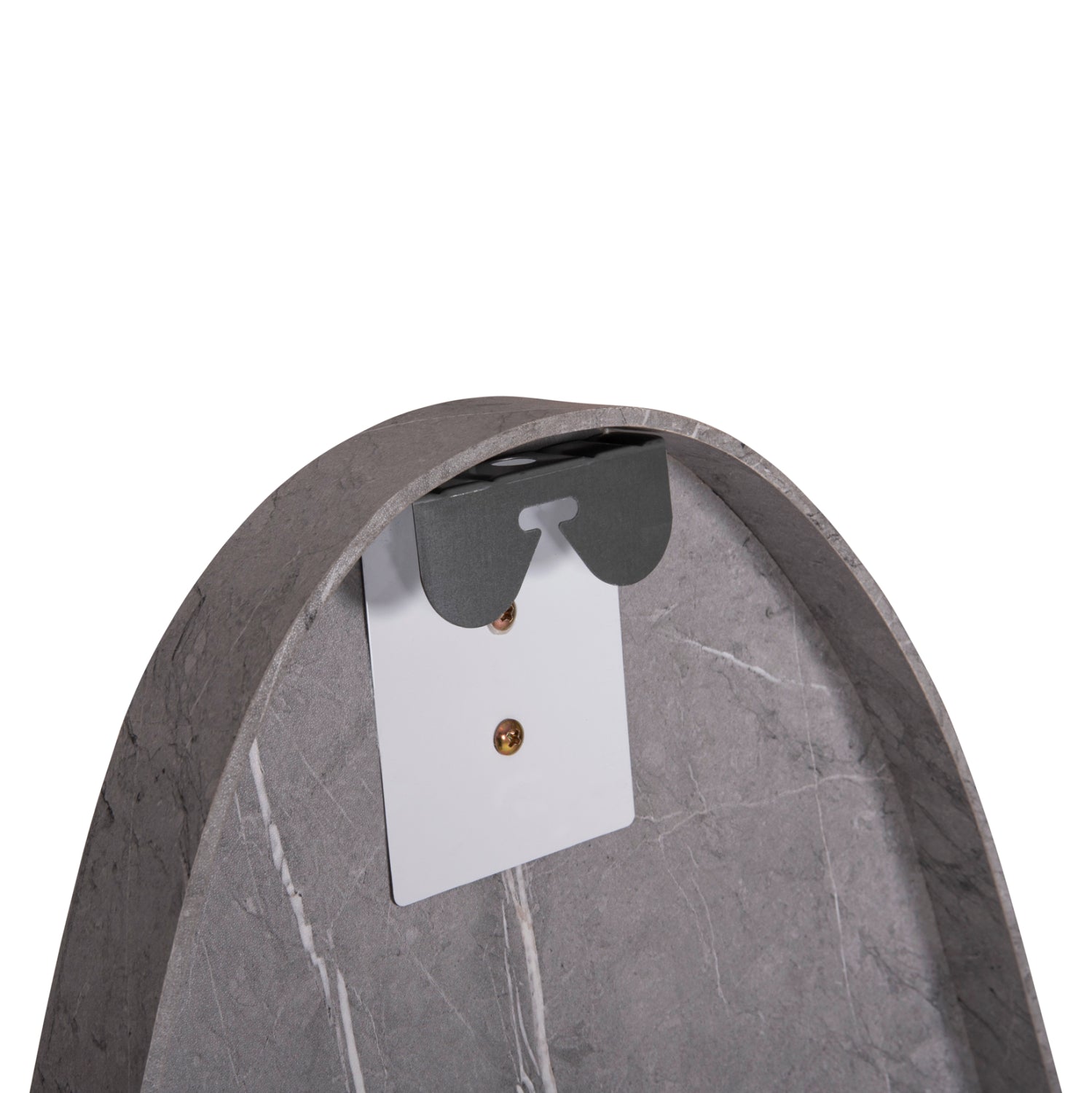 Стенно огледало CRITHER с МДФ рамка в цват сив мрамор 49х140см.