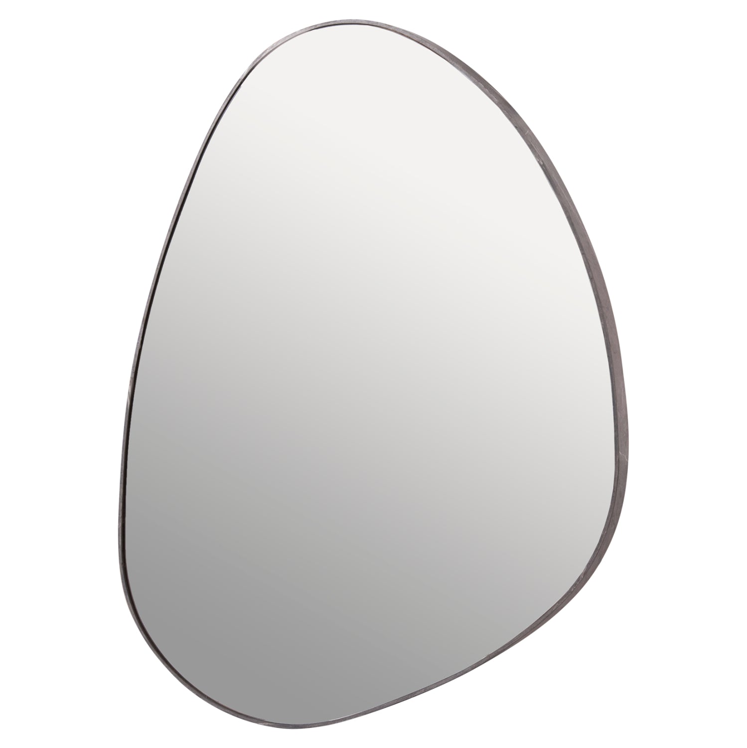 ОГЛЕДАЛО IRREGU С МДФ РАМКА В ЦВЯТ СИВ МРАМОР 60х80см.