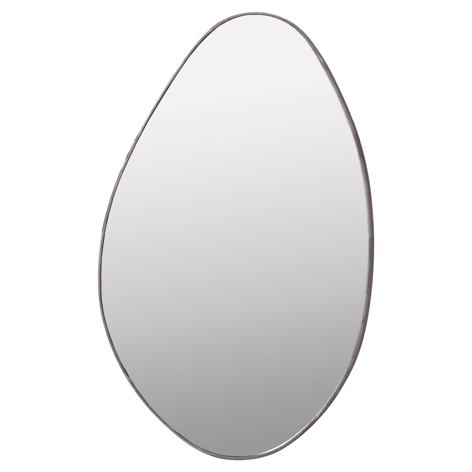 Огледало за стен с mdf рамка в цвят сив мрамор 50x80см