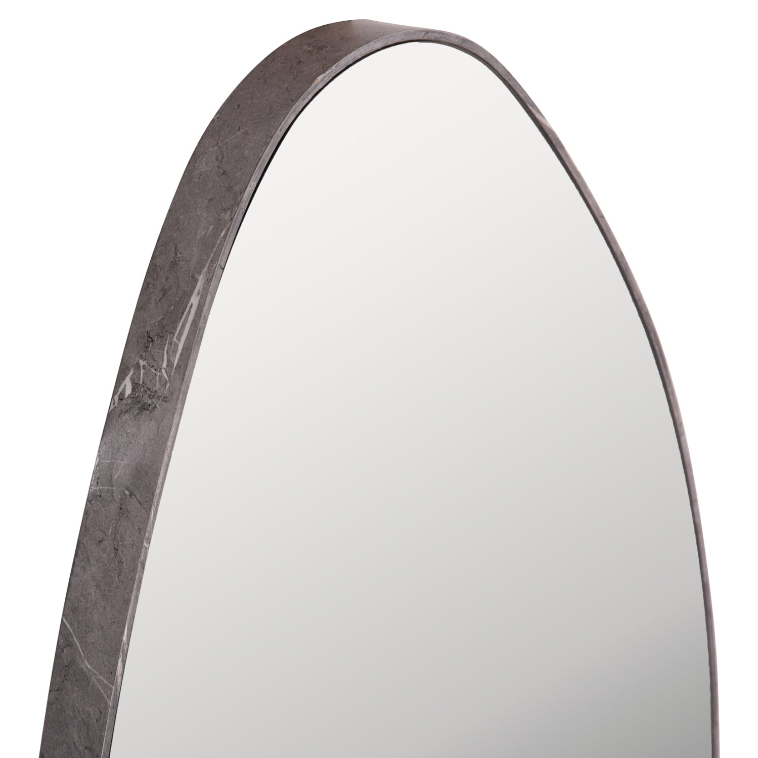 Огледало за стен с mdf рамка в цвят сив мрамор 50x80см