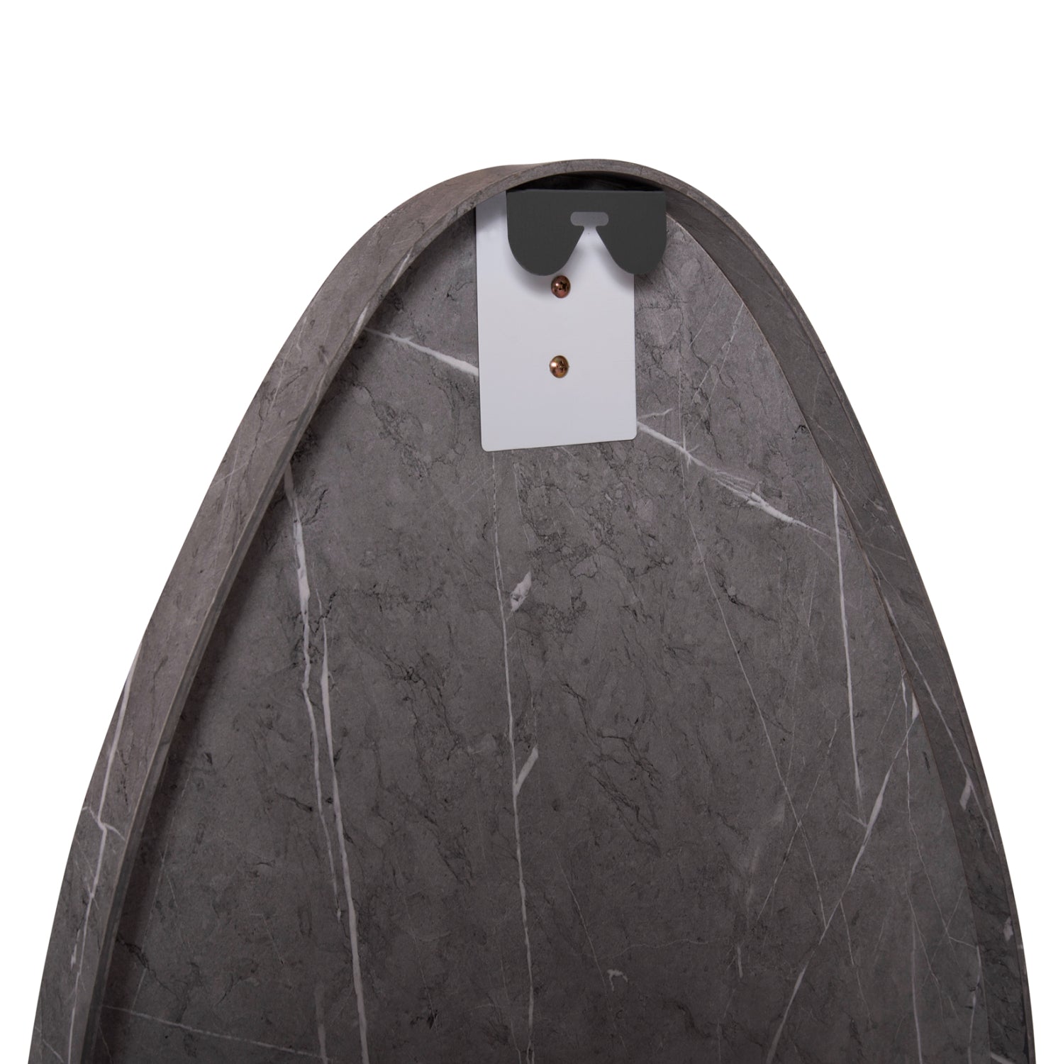 Огледало за стен с mdf рамка в цвят сив мрамор 50x80см