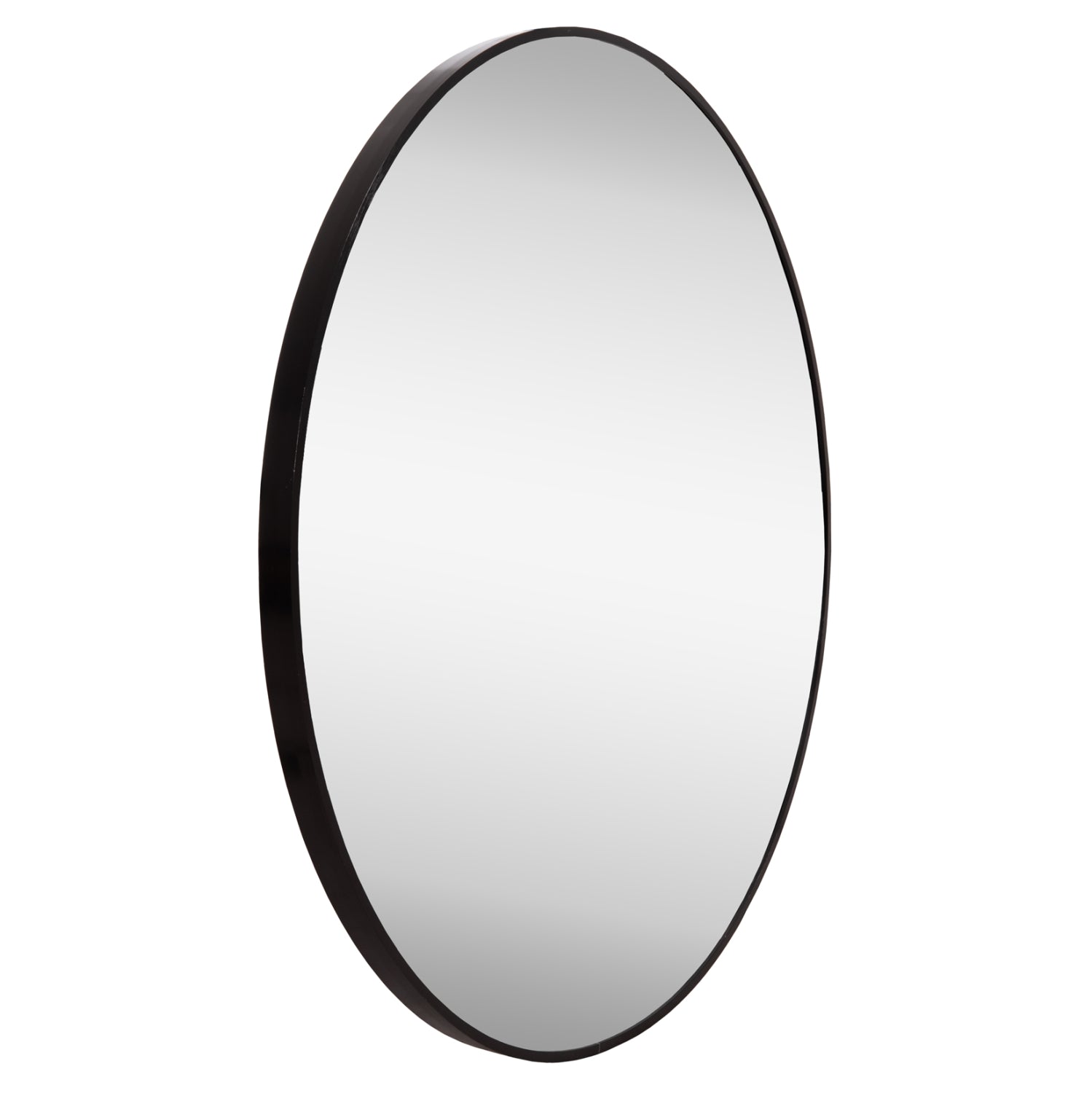 Стенно огледало ARCHER черен цвят Φ80cм