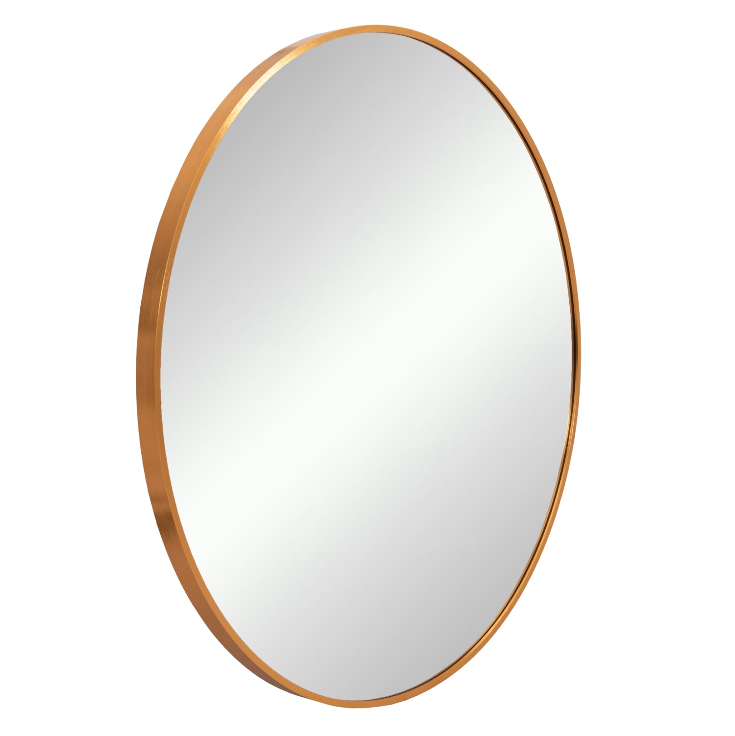 СТЕННО ОГЛЕДАЛО СЕРИЯ ARCHER КРЪГЛА АЛУМИНИЕВА РАМКА ЗЛАТНО Φ80cm