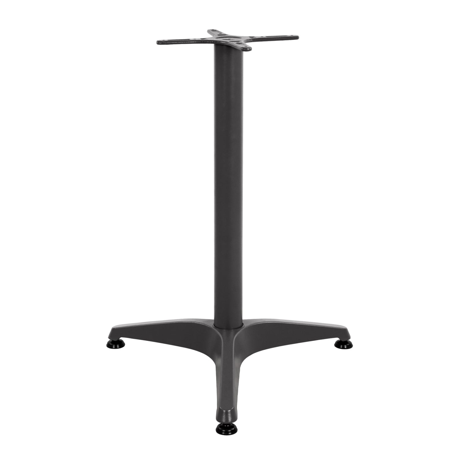 Алуминиева основа за маса 53x53x69см. с кръстачка 29x29см. сива