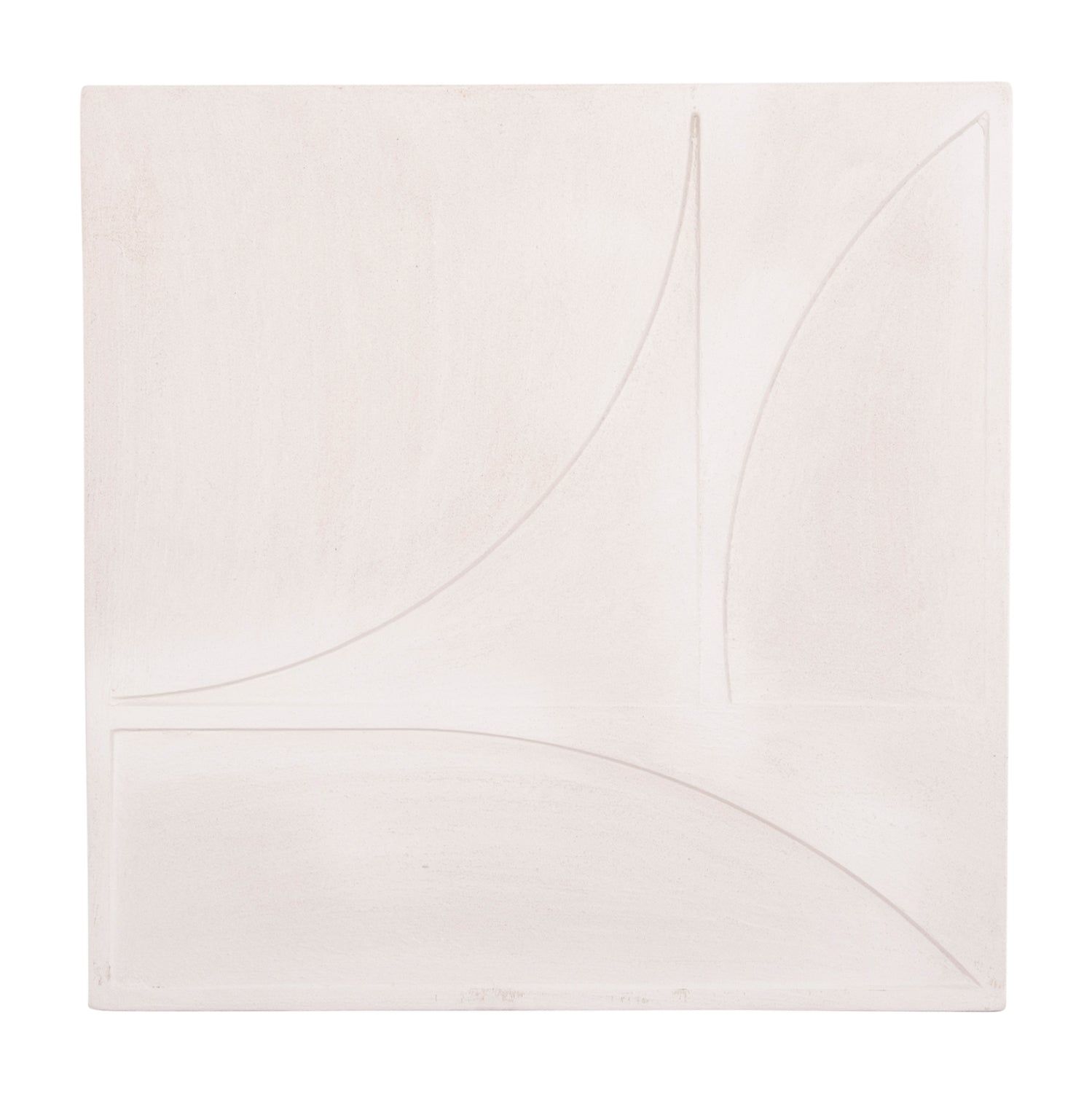 Декорация за стена Санторини бял цвят 80x4x80