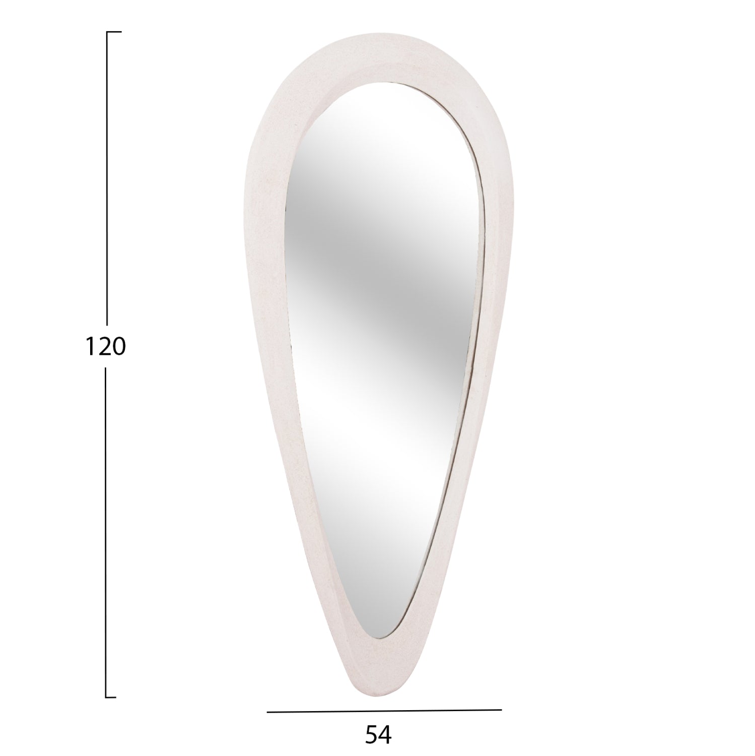 Огледало SANTORINI бял цвят 54x3,5x120