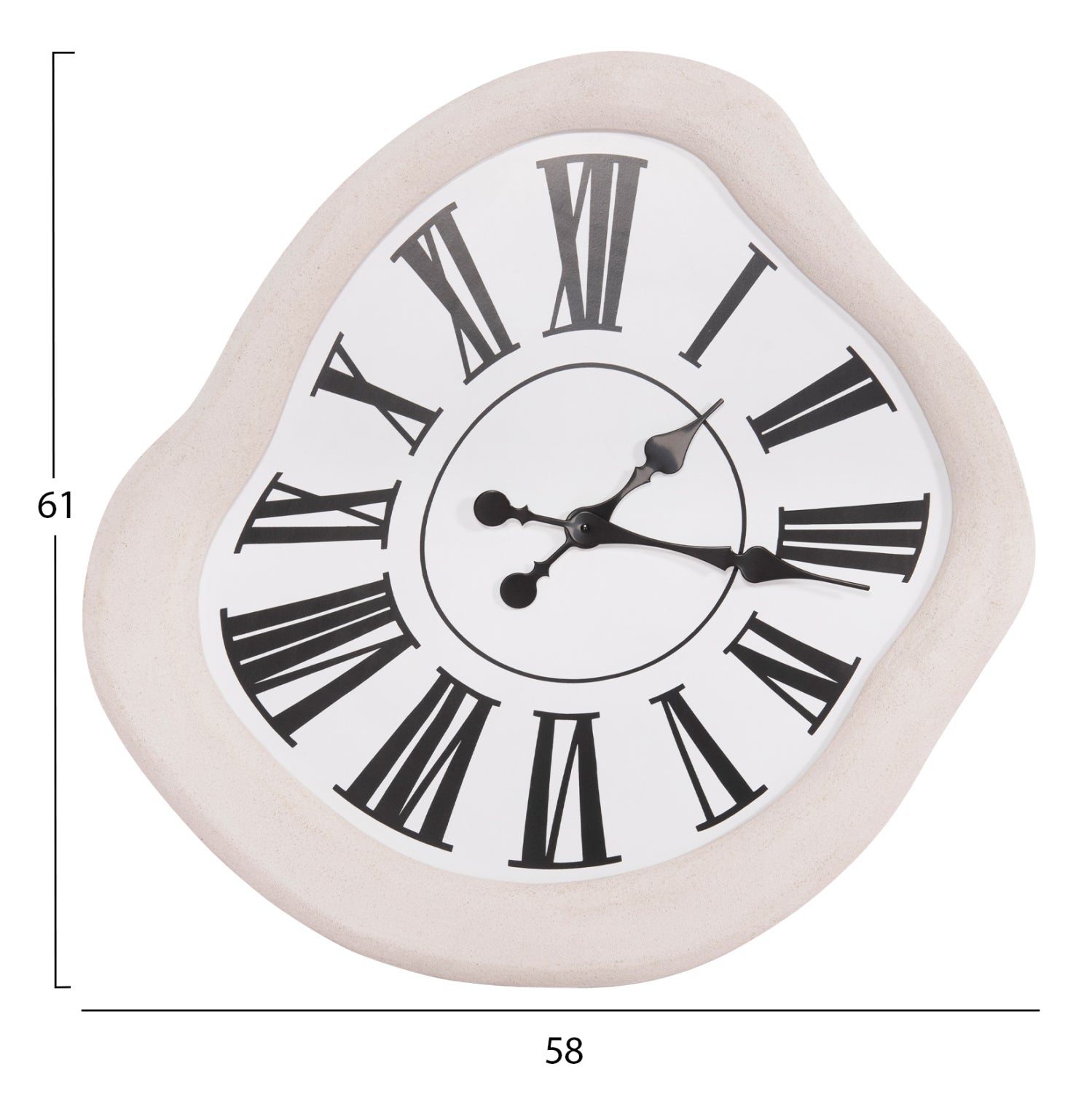 Часовник SANTORINI бял цвят 58x2,5x61