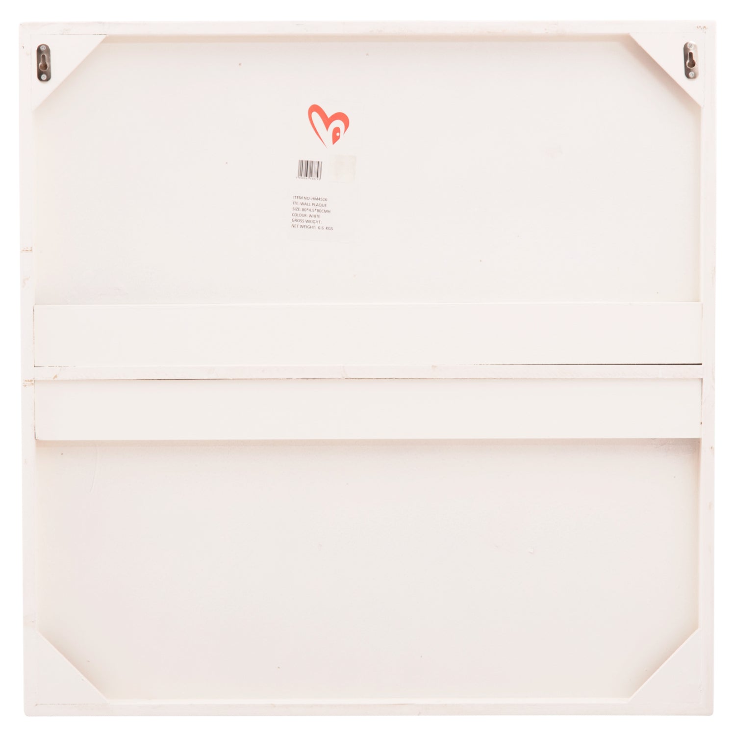 Декорация за стена Санторини бял цвят 80x4,5x80