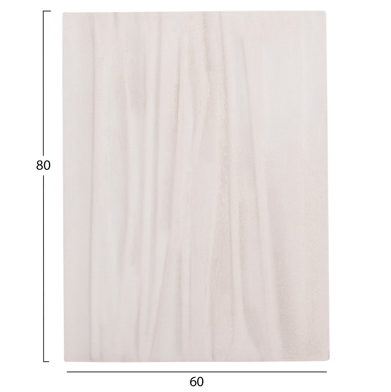 Декорация за стена Санторини бял цвят 60x4x80