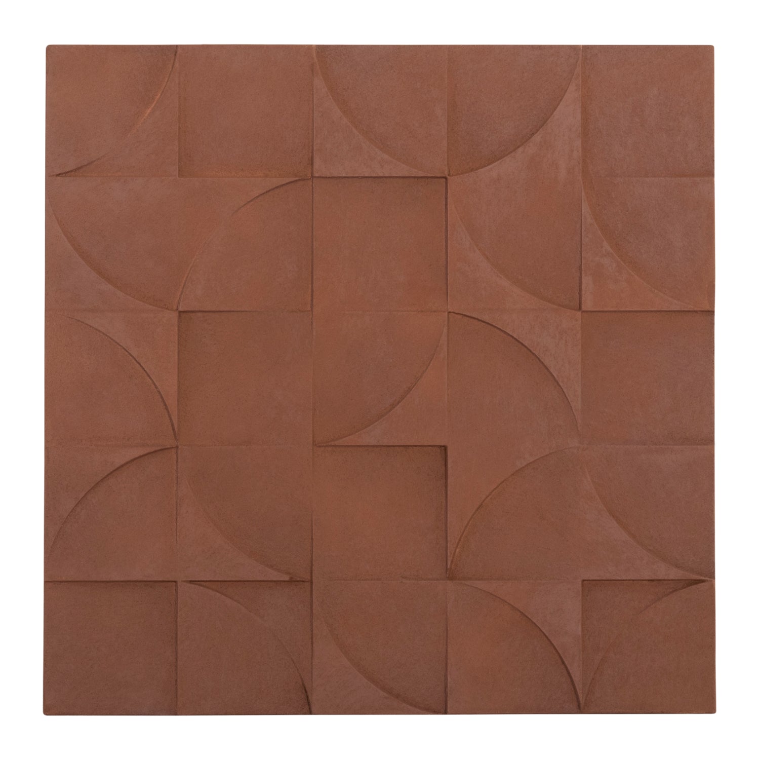 Декорация за стена SANTORINI кафяв цвят 80x5x80