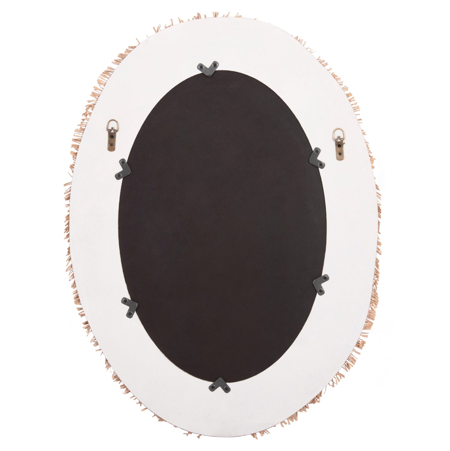 Огледало SANTORINI 60x2x80 цвят бял-натурал