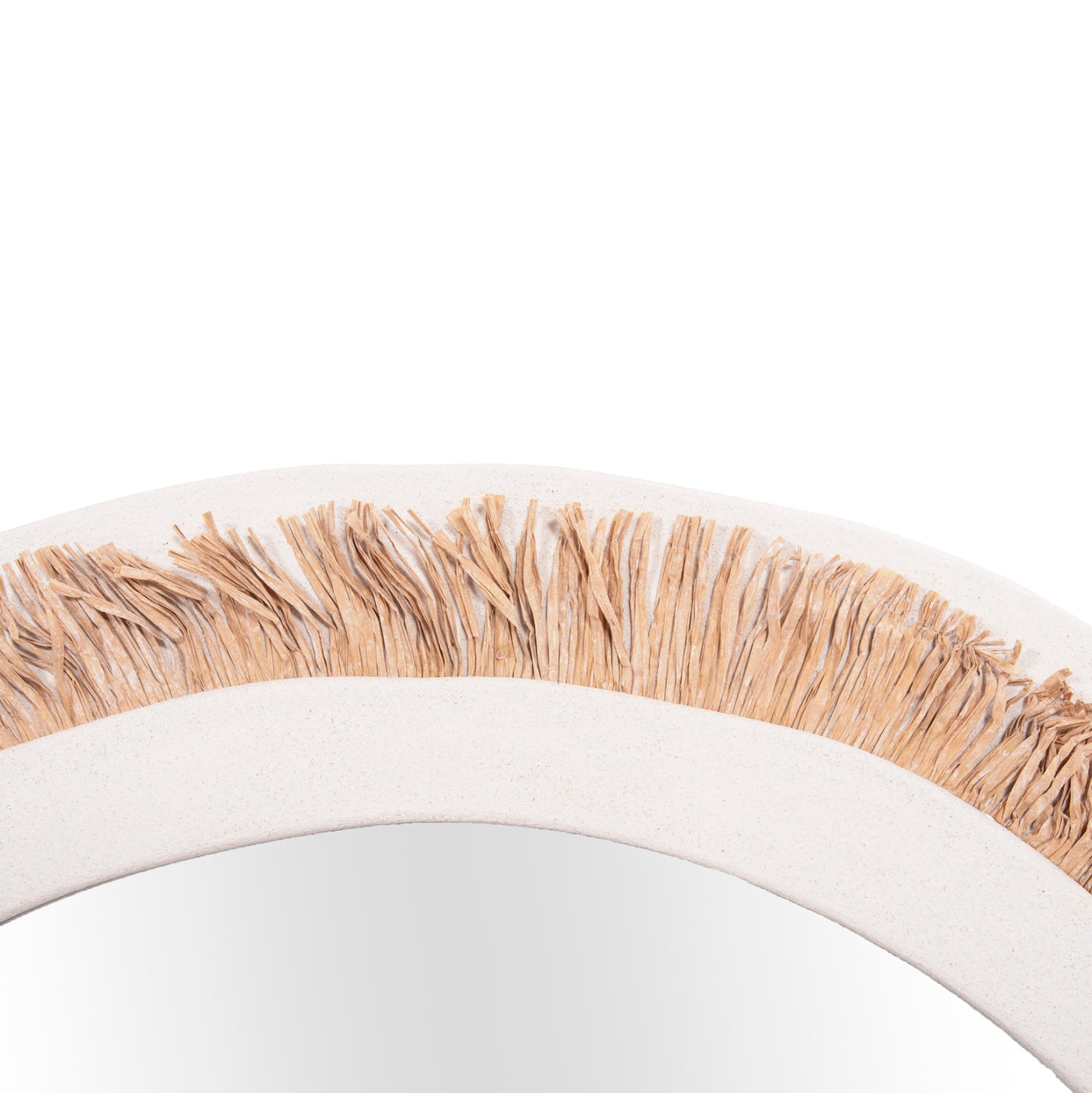 Огледало SANTORINI цвят бял-натурал 81x1,8x54