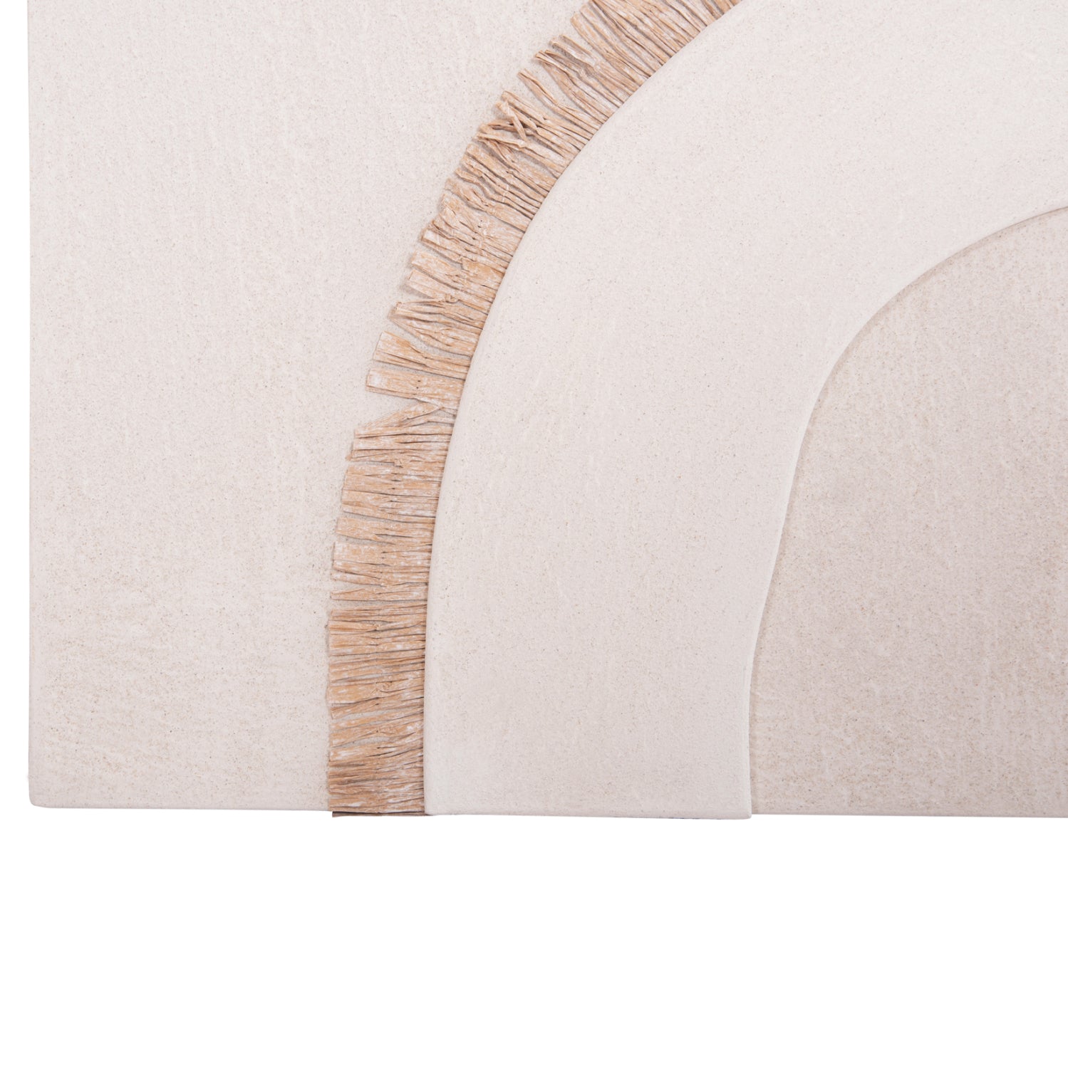 Декорация за стена Санторини цвят бял-натурал 48×4,5×60